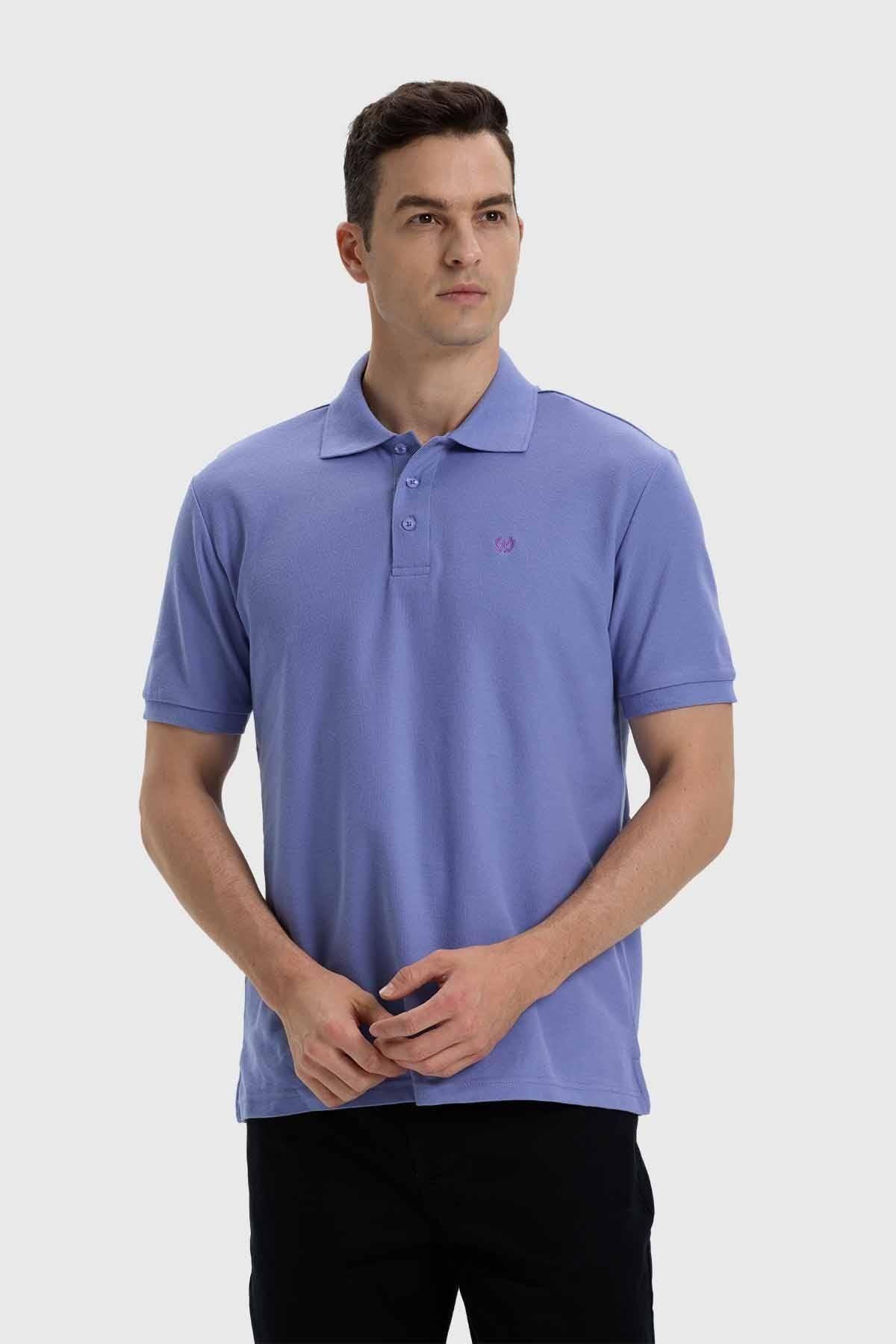 Polera Hombre Con Logo Lavanda-0