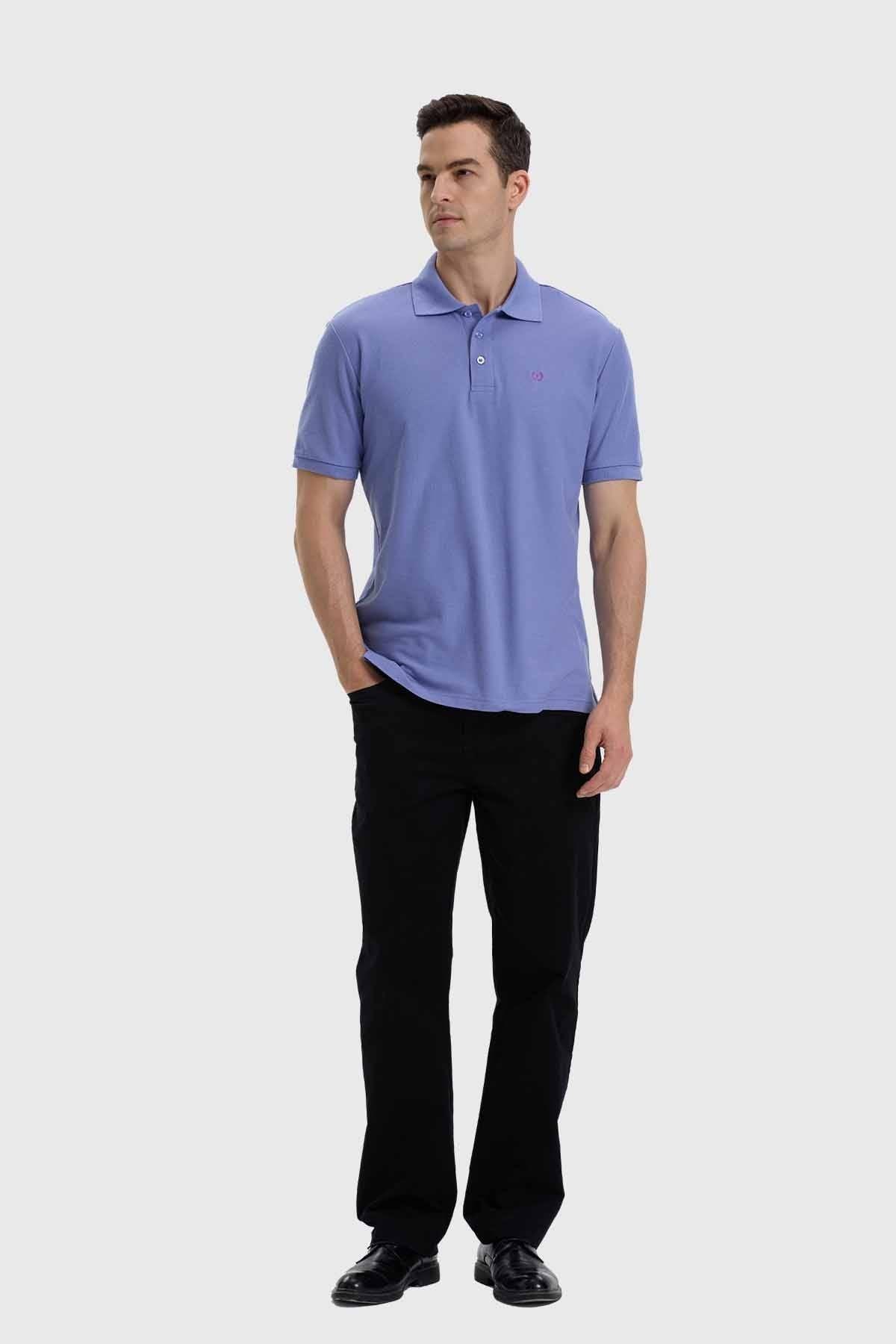 Polera Hombre Con Logo Lavanda-3