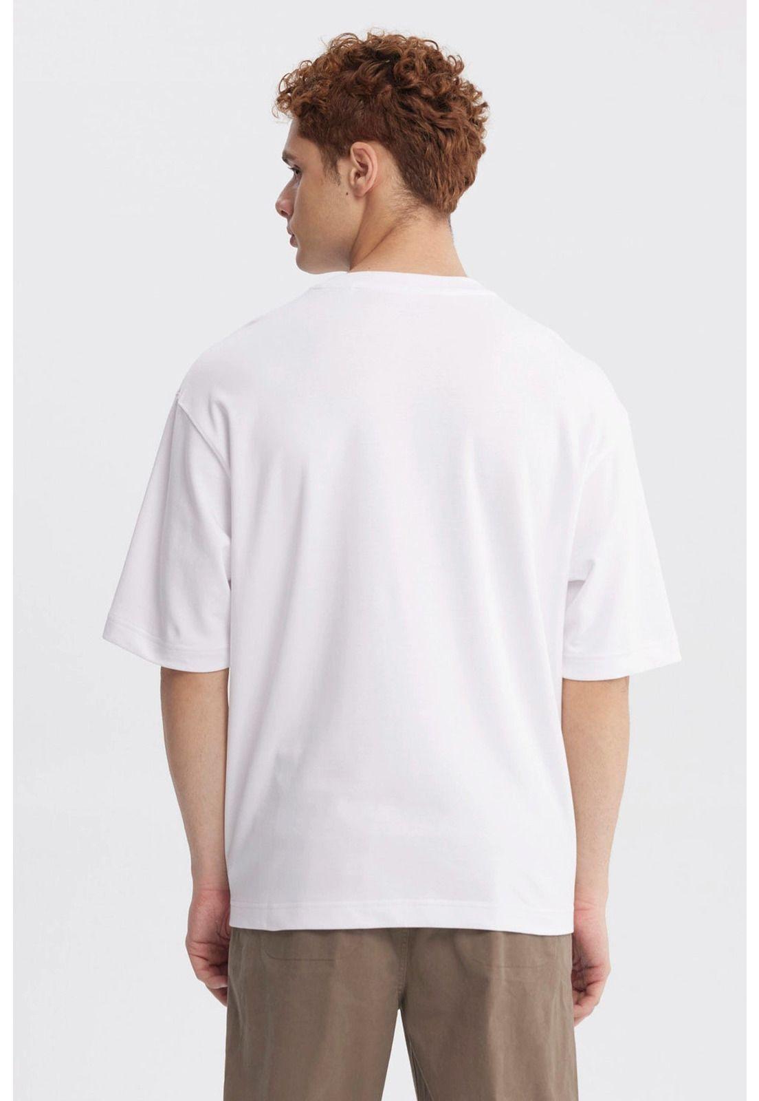 Polera Hombre Loose Fit Blanco - lll-2