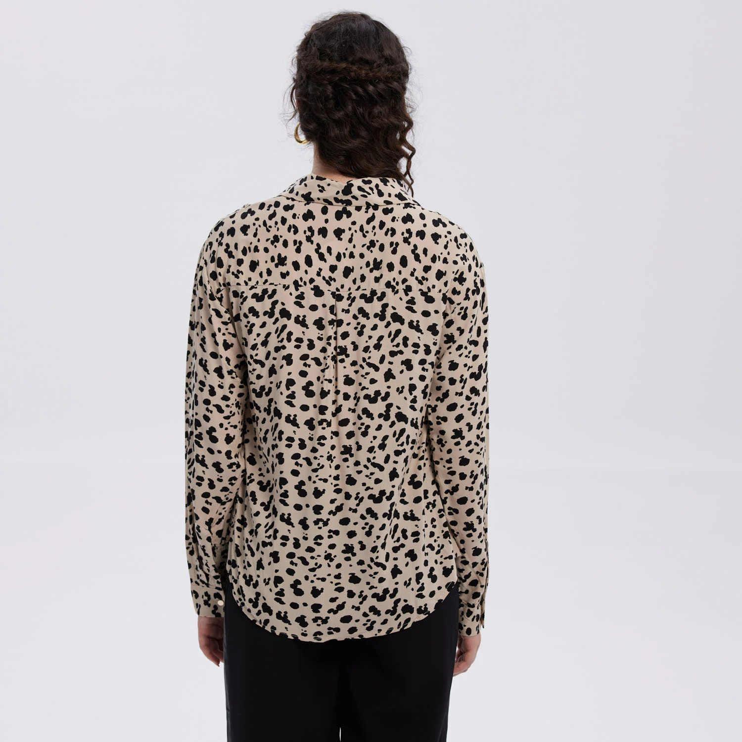 Blusa Mujer Abotonada Rapport Beige-3