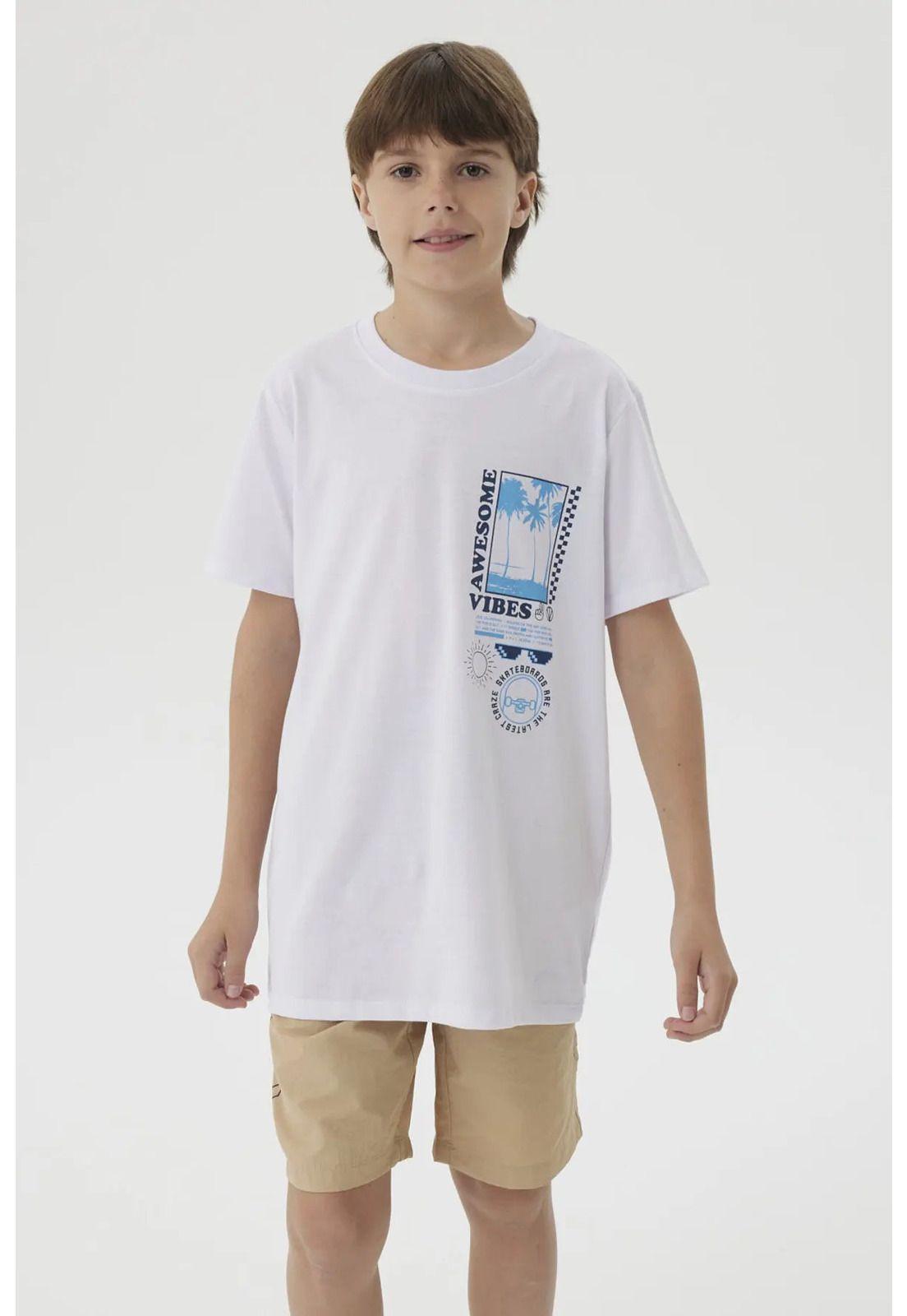 Polera Niño Print Posicional Blanco-4