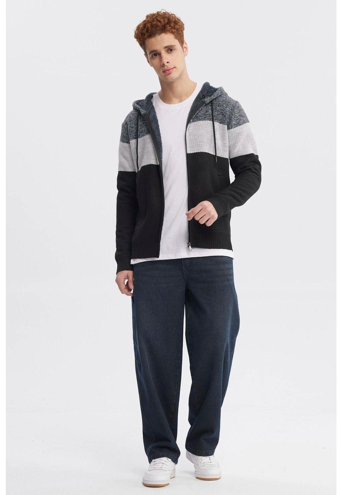 Sweater Hombre Slim Negro-3