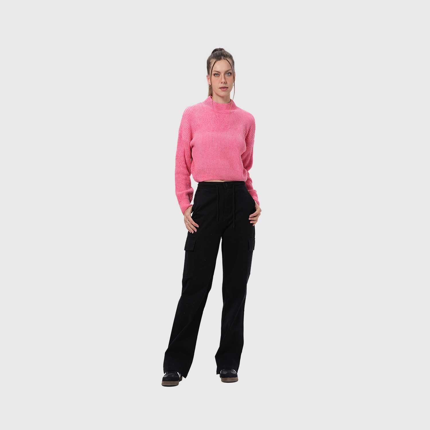 Sweater Mujer Chenille Rosado Fashion's Park-3