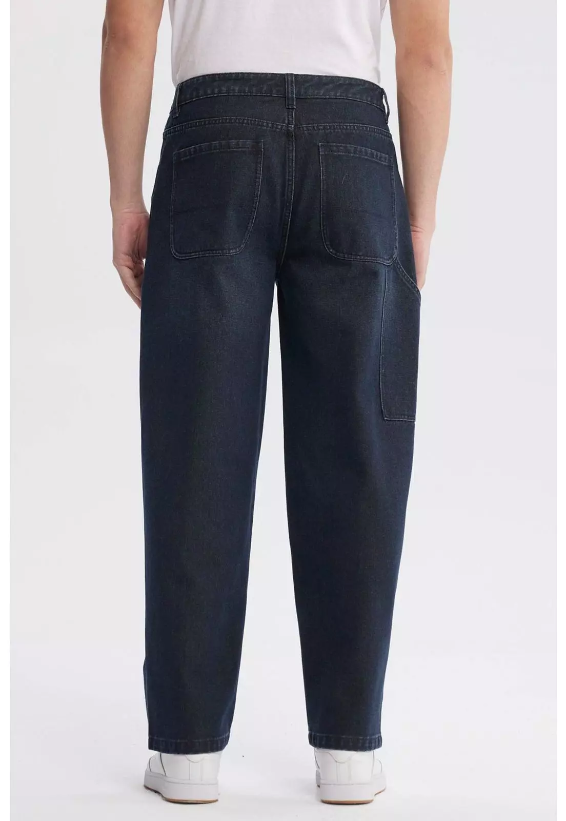 Jeans Hombre Baggy Azul Oscuro-2