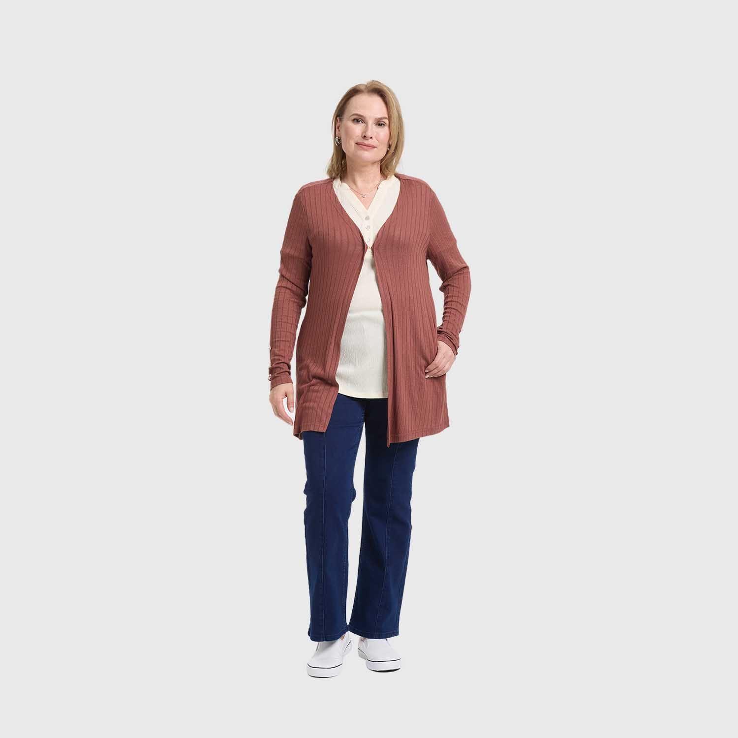 Sweater Mujer Tapado Verde Fashion's Park-3