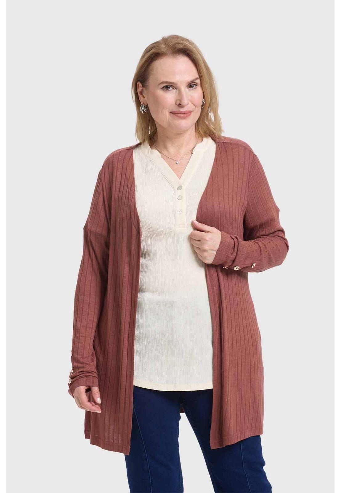 Sweater Mujer Tapado Café-0