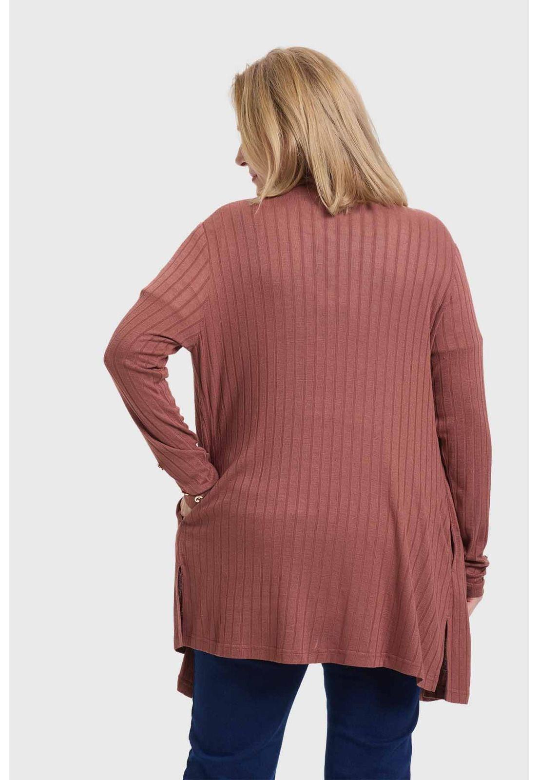 Sweater Mujer Tapado Café-2