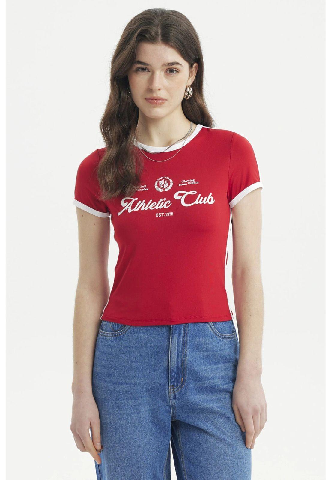 Polera Mujer Ajustado Rojo - ll-0