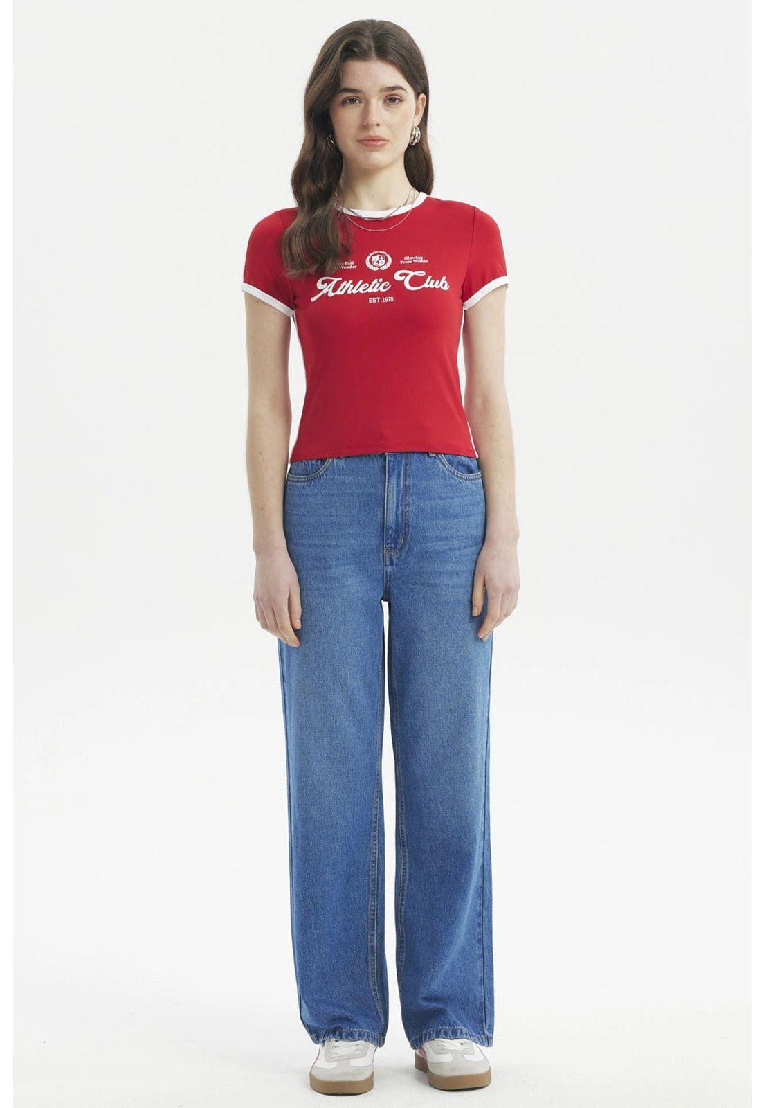 Polera Mujer Ajustado Rojo - ll-3