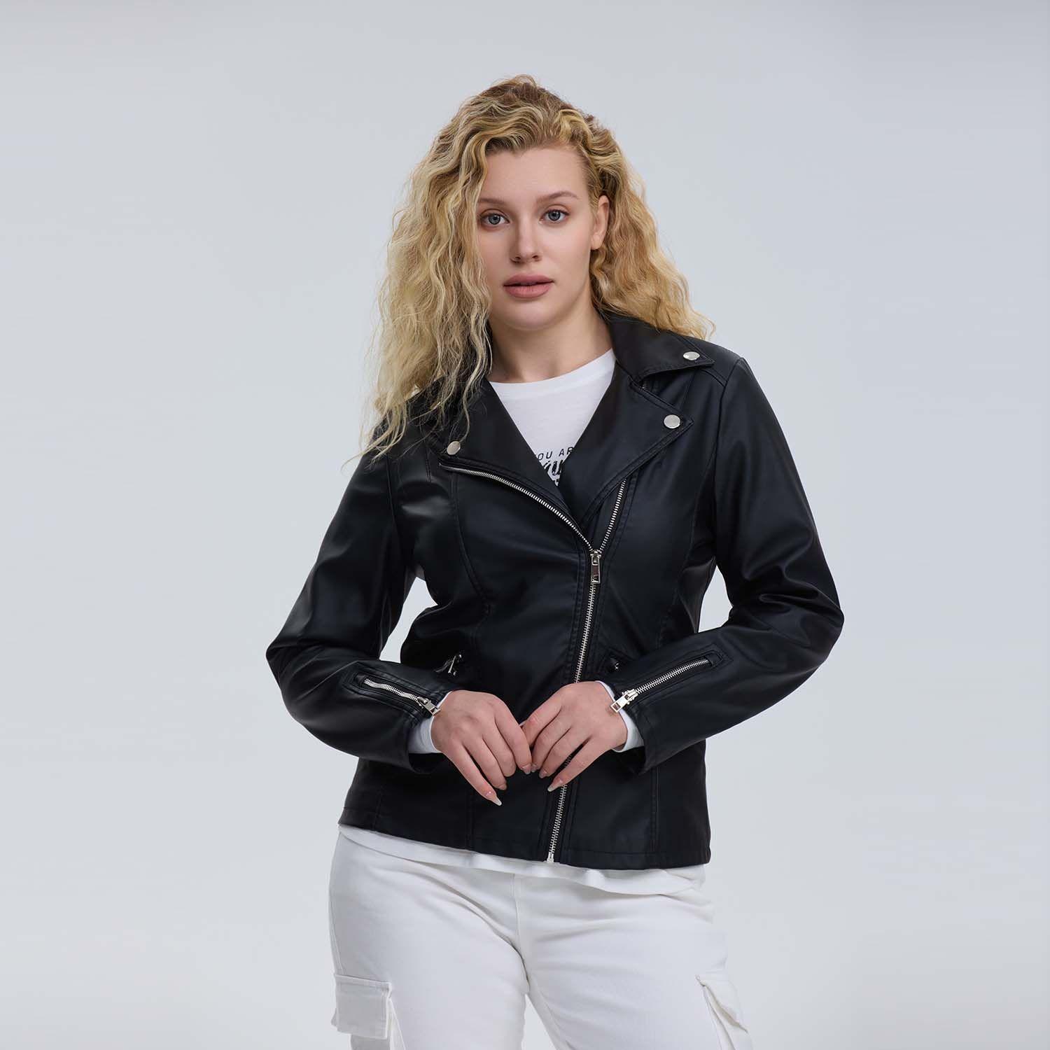 Chaqueta Mujer Biker Negro I Fashion´s Park-0