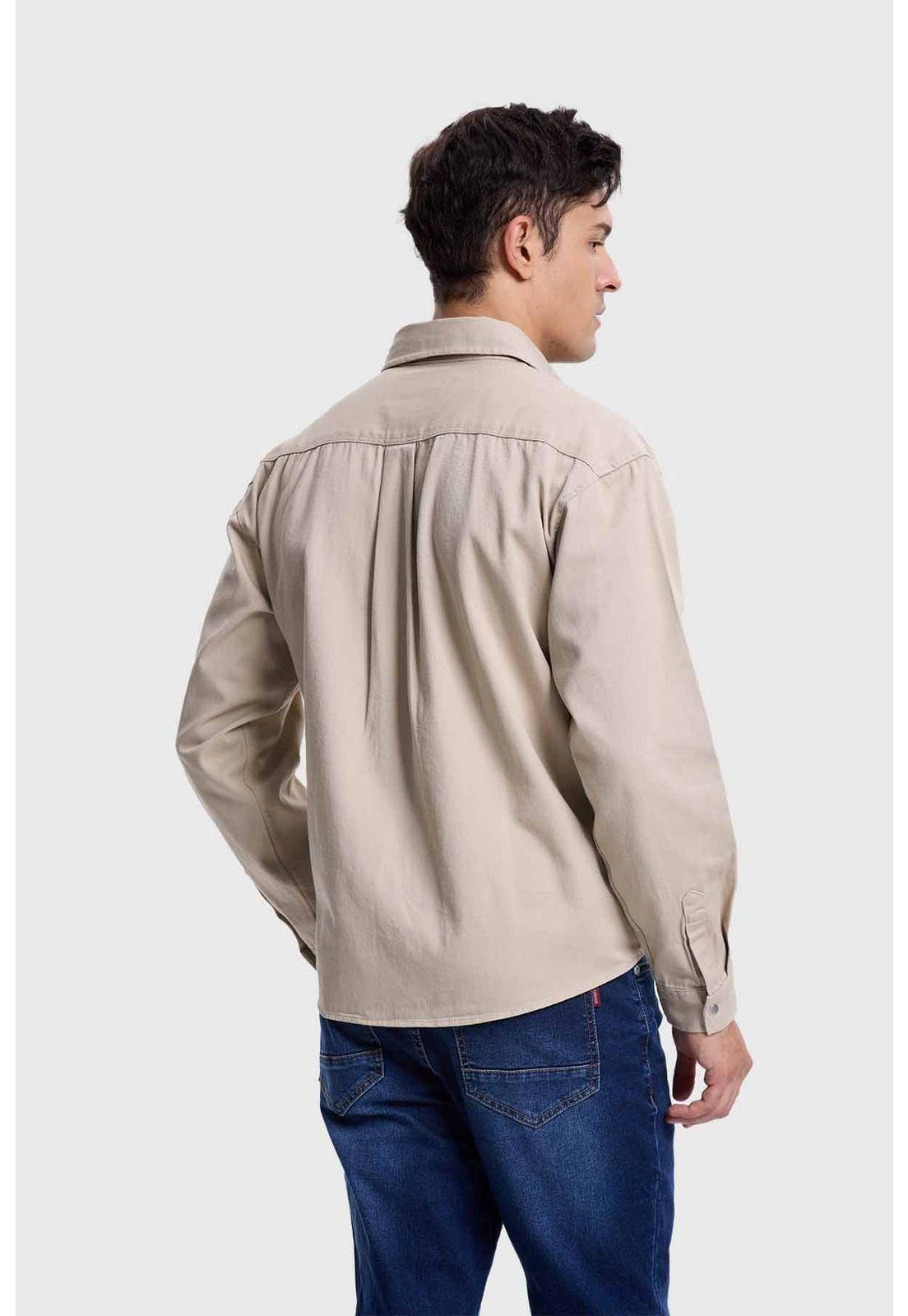 Chaqueta Hombre Gravillado Beige-2