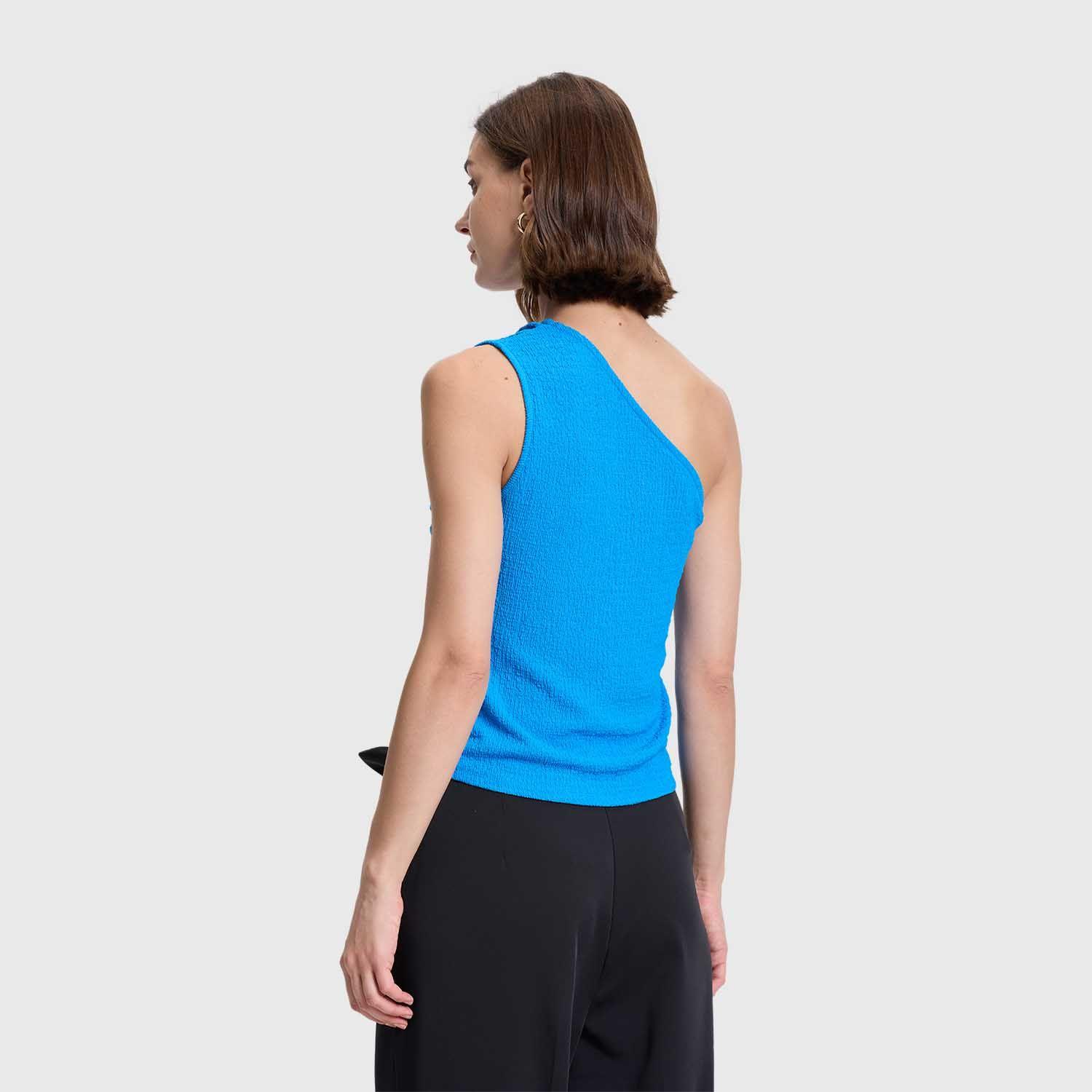 Polera Mujer Asimétrico Azulino Claro Fashions Park-2