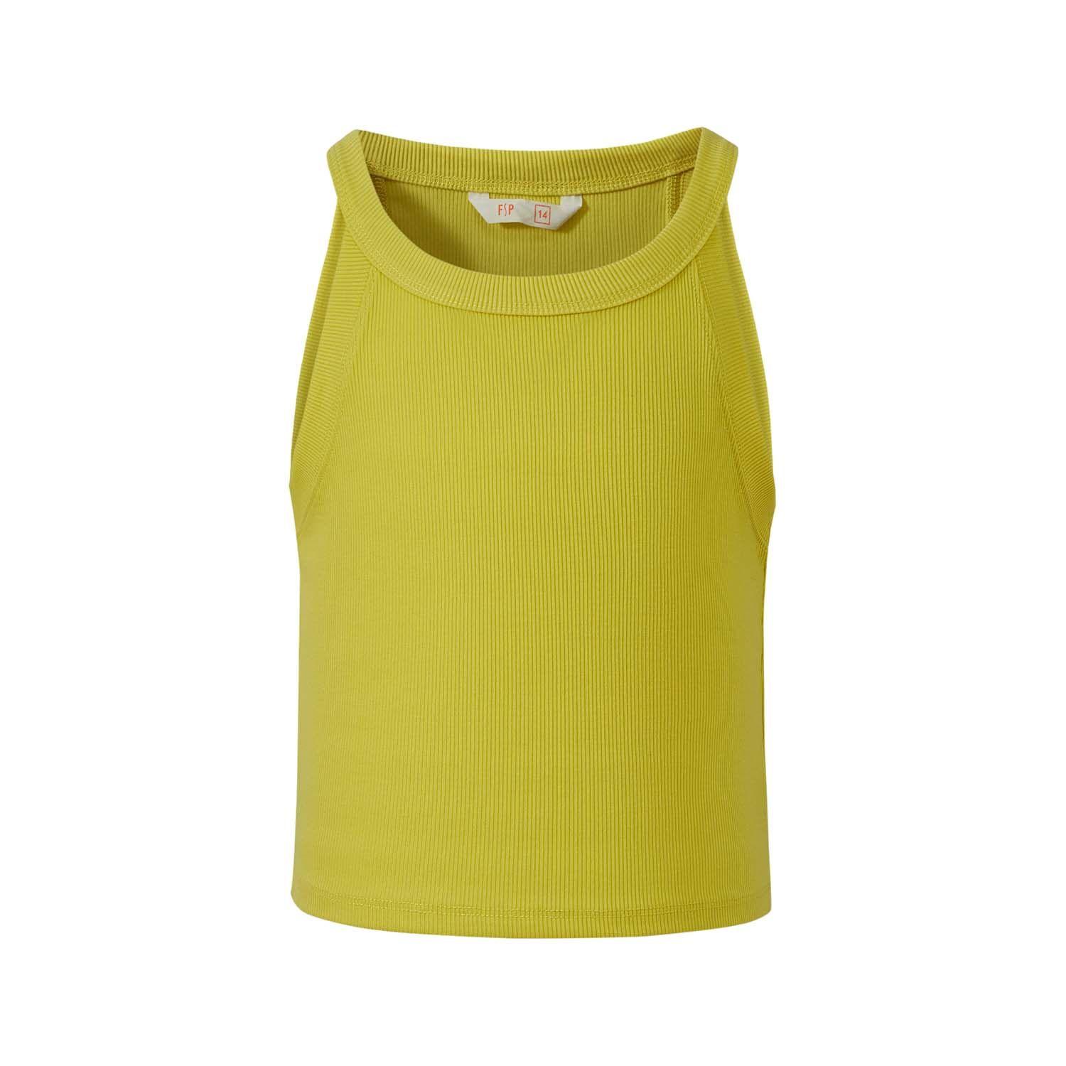 Polera Niña Liso Rib Pistacho Fashion's Park-0