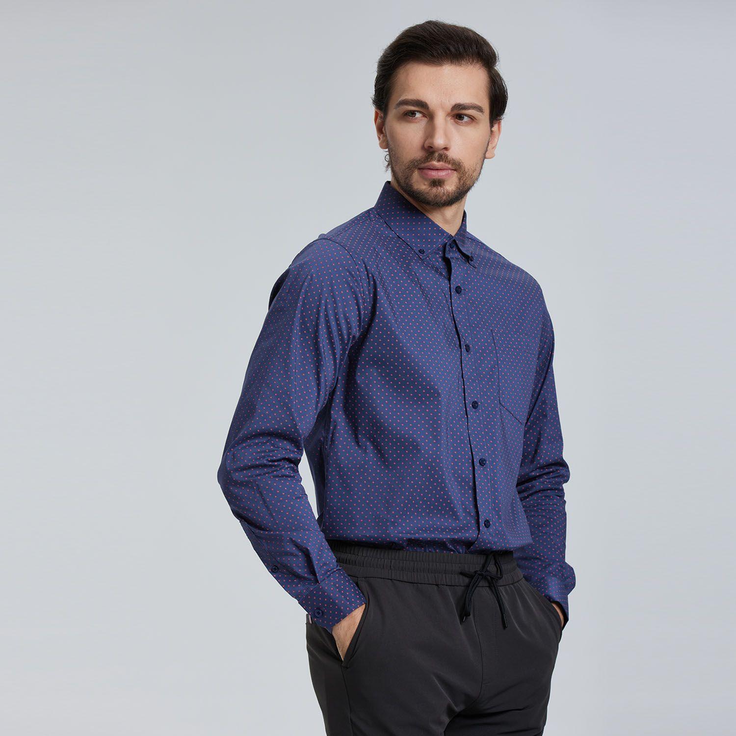 Camisa Full Print Azul Hombre-1
