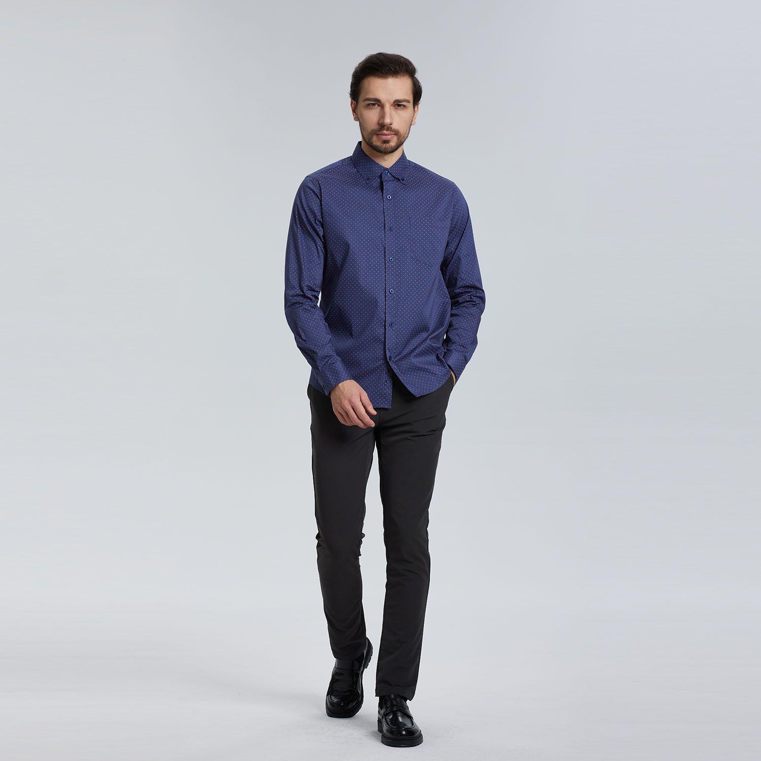 Camisa Full Print Azul Hombre-3