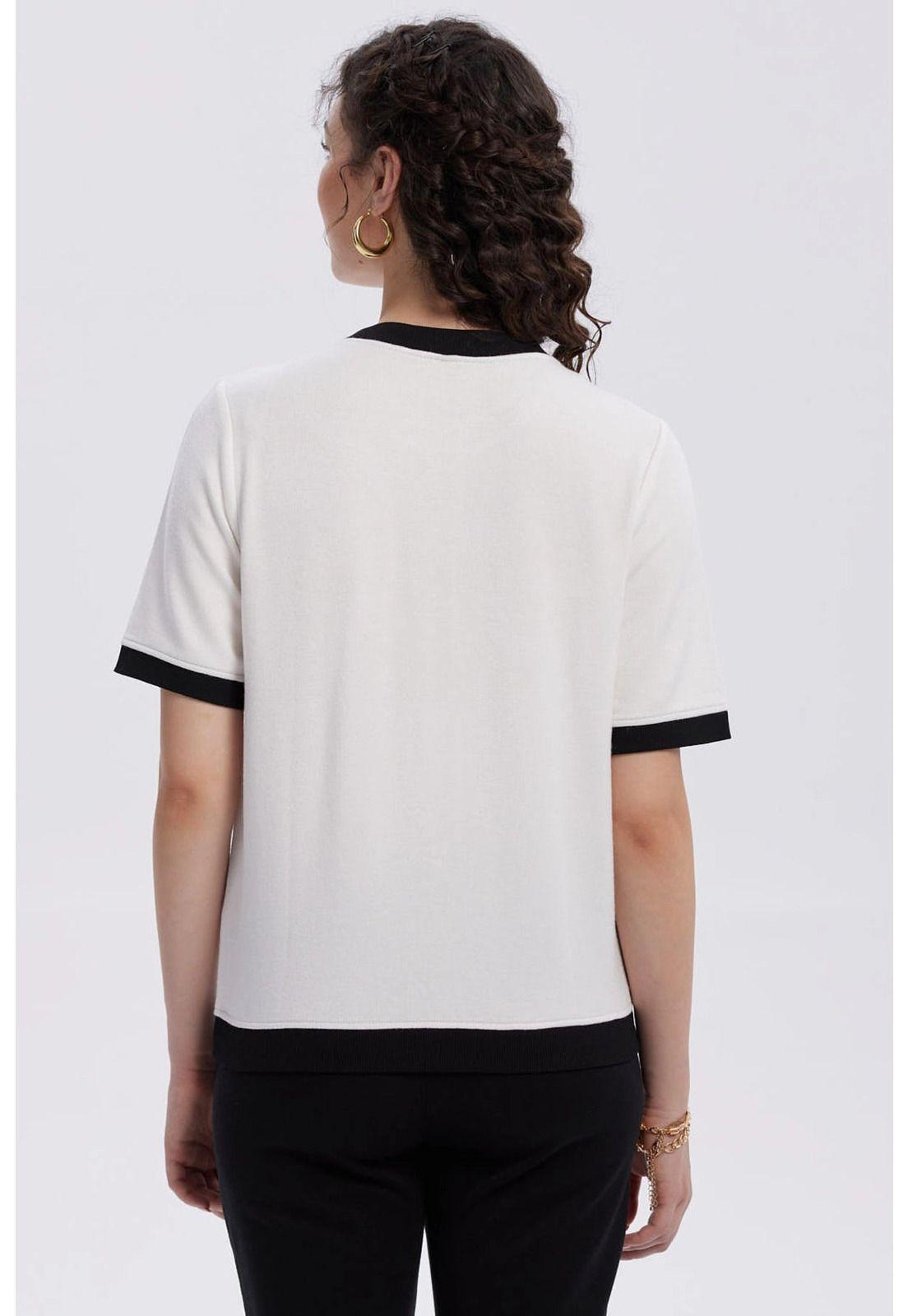 Sweater Mujer Abotonado Crudo - ll-2