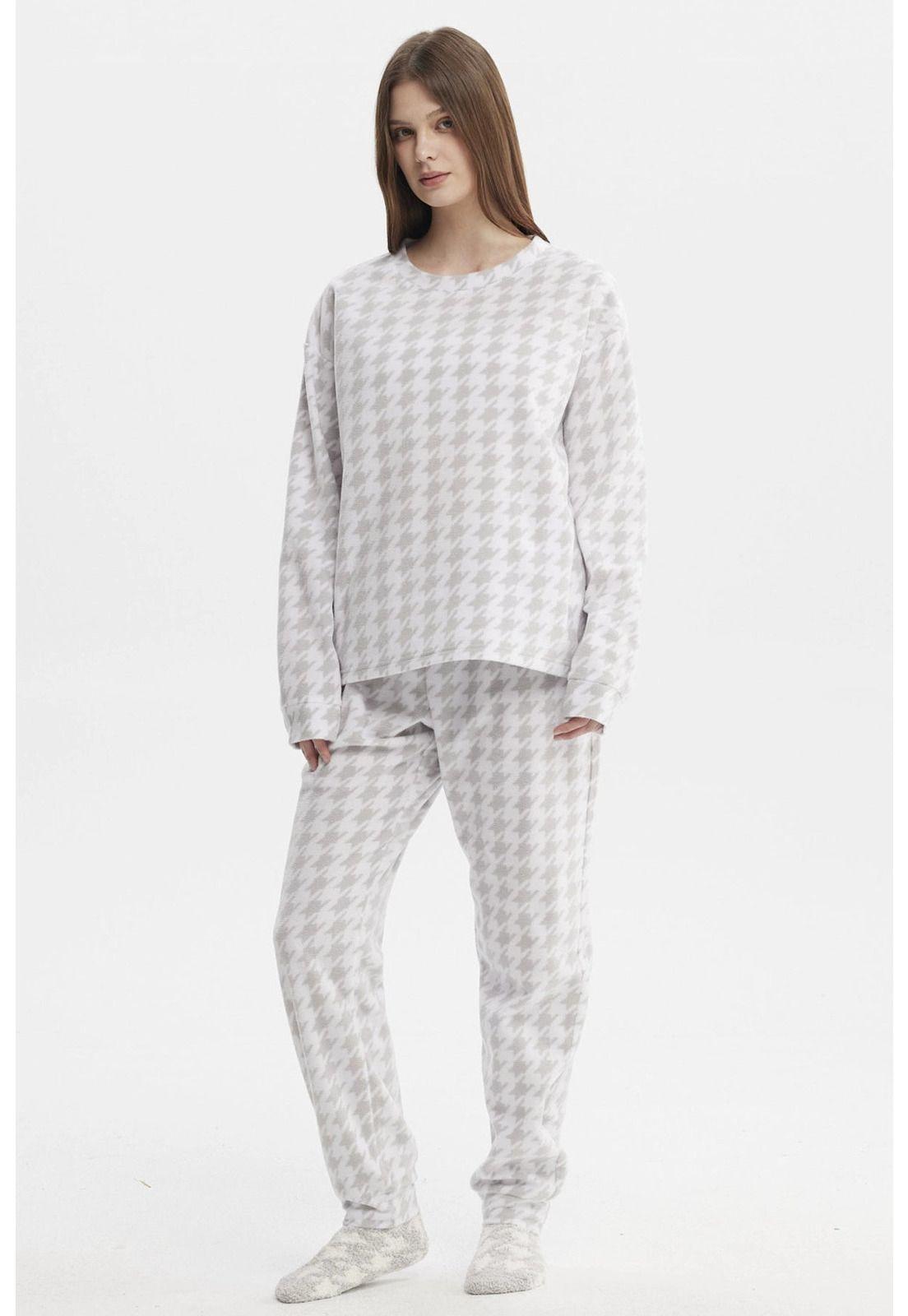 Pijama Mujer Pijama Polera Y Pantalón Gris - ll-1