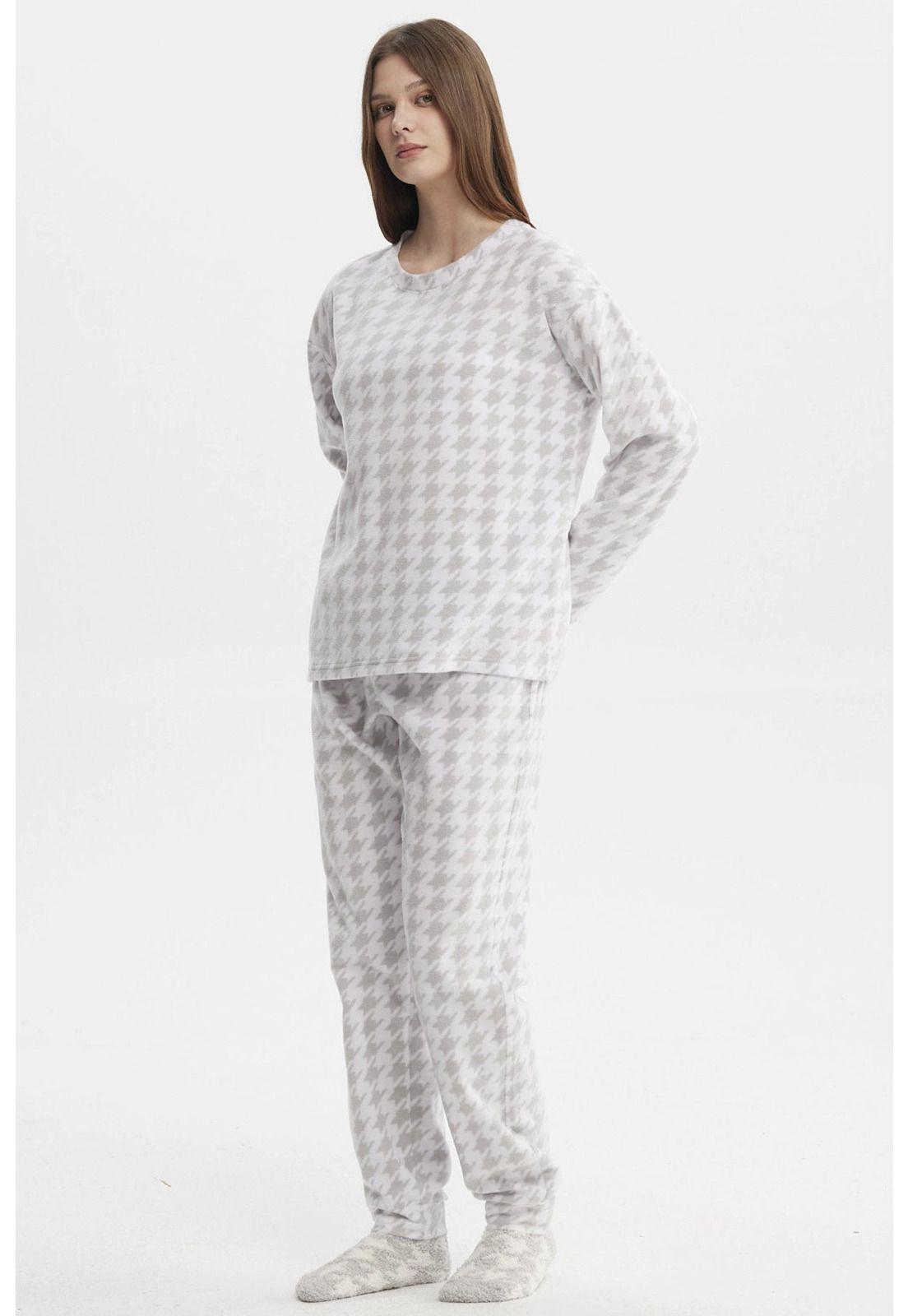 Pijama Mujer Pijama Polera Y Pantalón Gris - ll-3