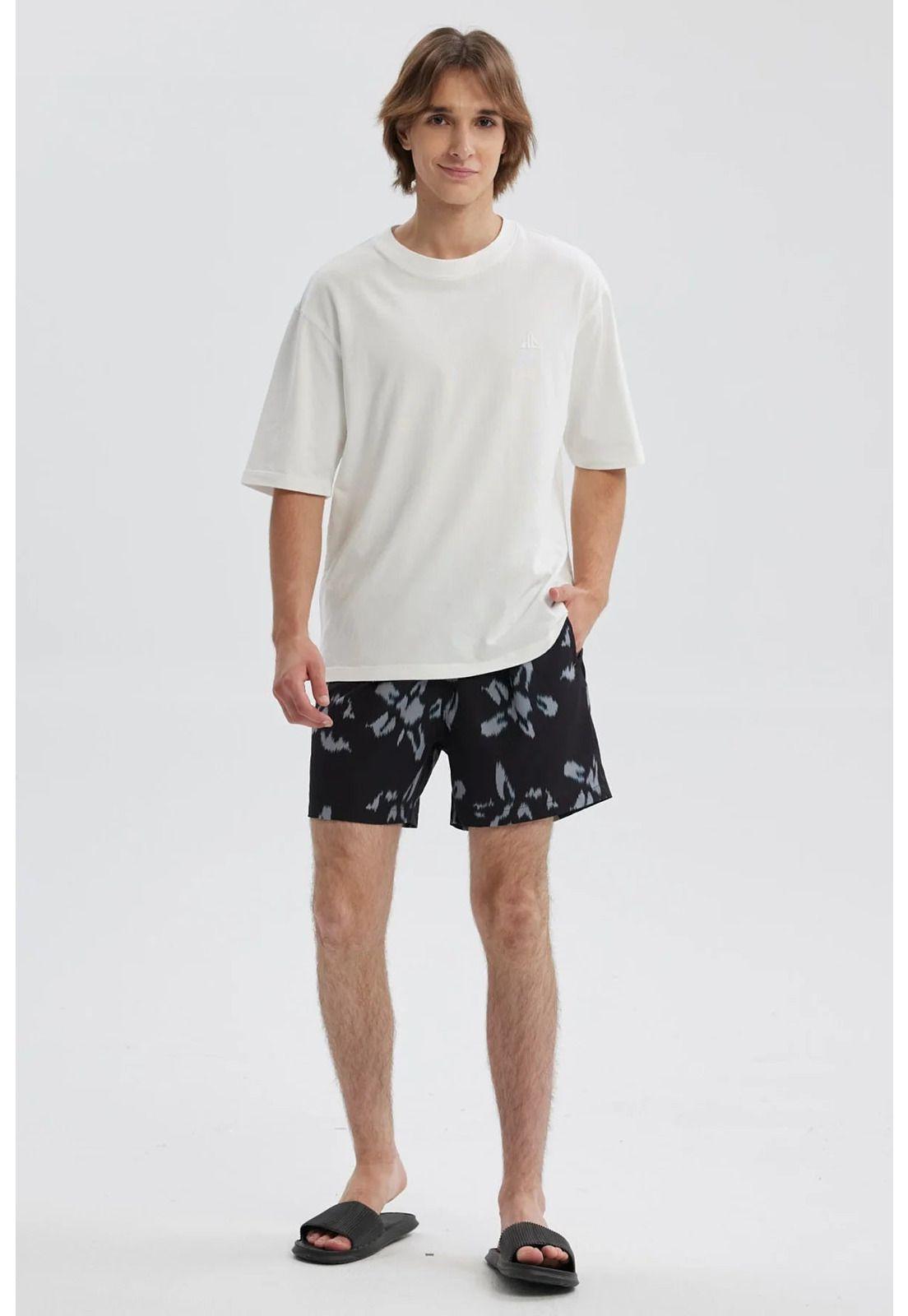 Short De Baño Hombre Full Print Negro-3