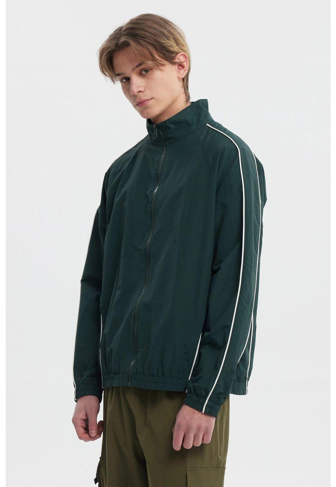 Chaqueta Hombre Slim Juvenil Verde Militar-1