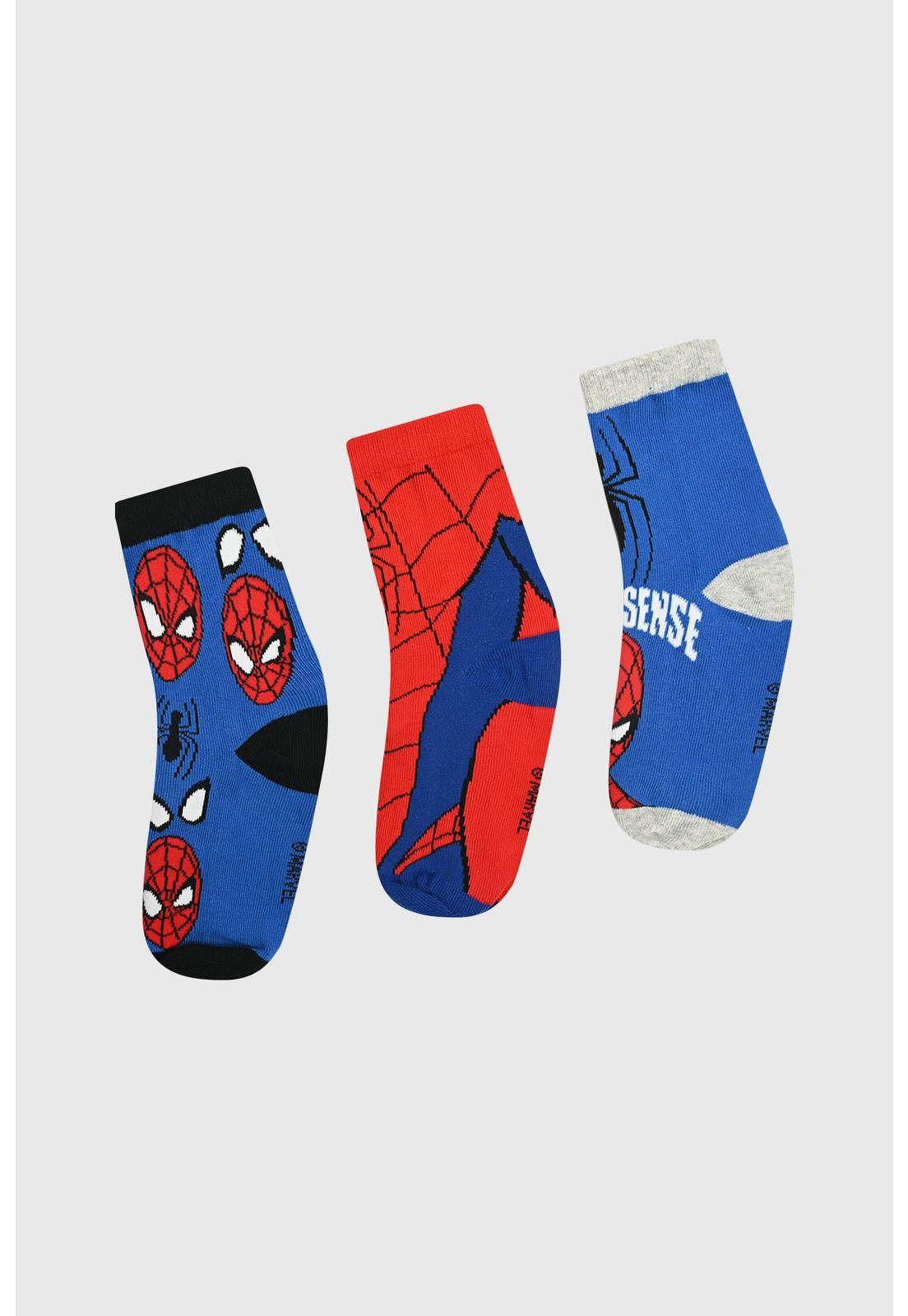 Calcetín Niño Tripack Rojo- ll-0