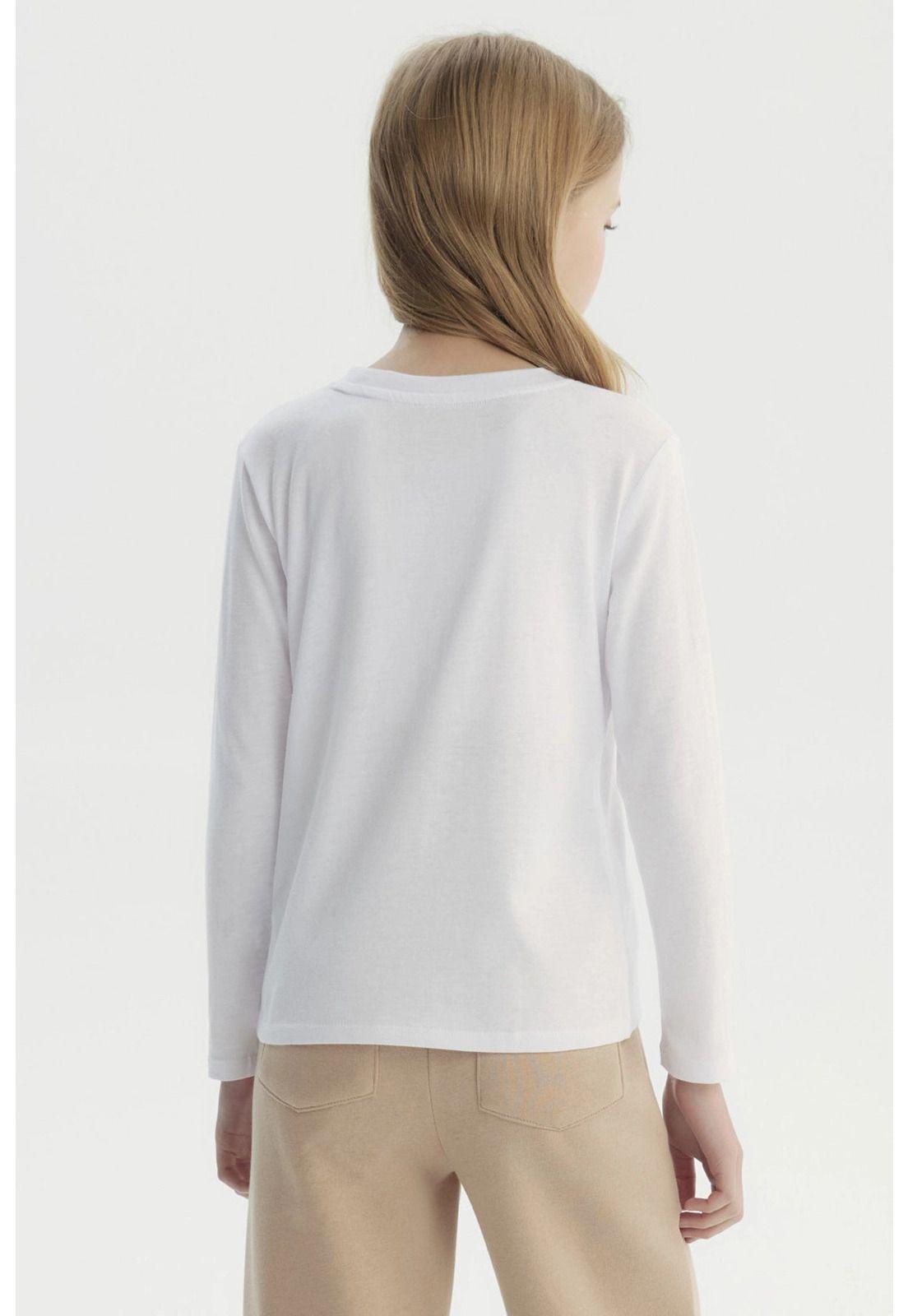 Polera Niña Básica Toddler Blanco - ll-2