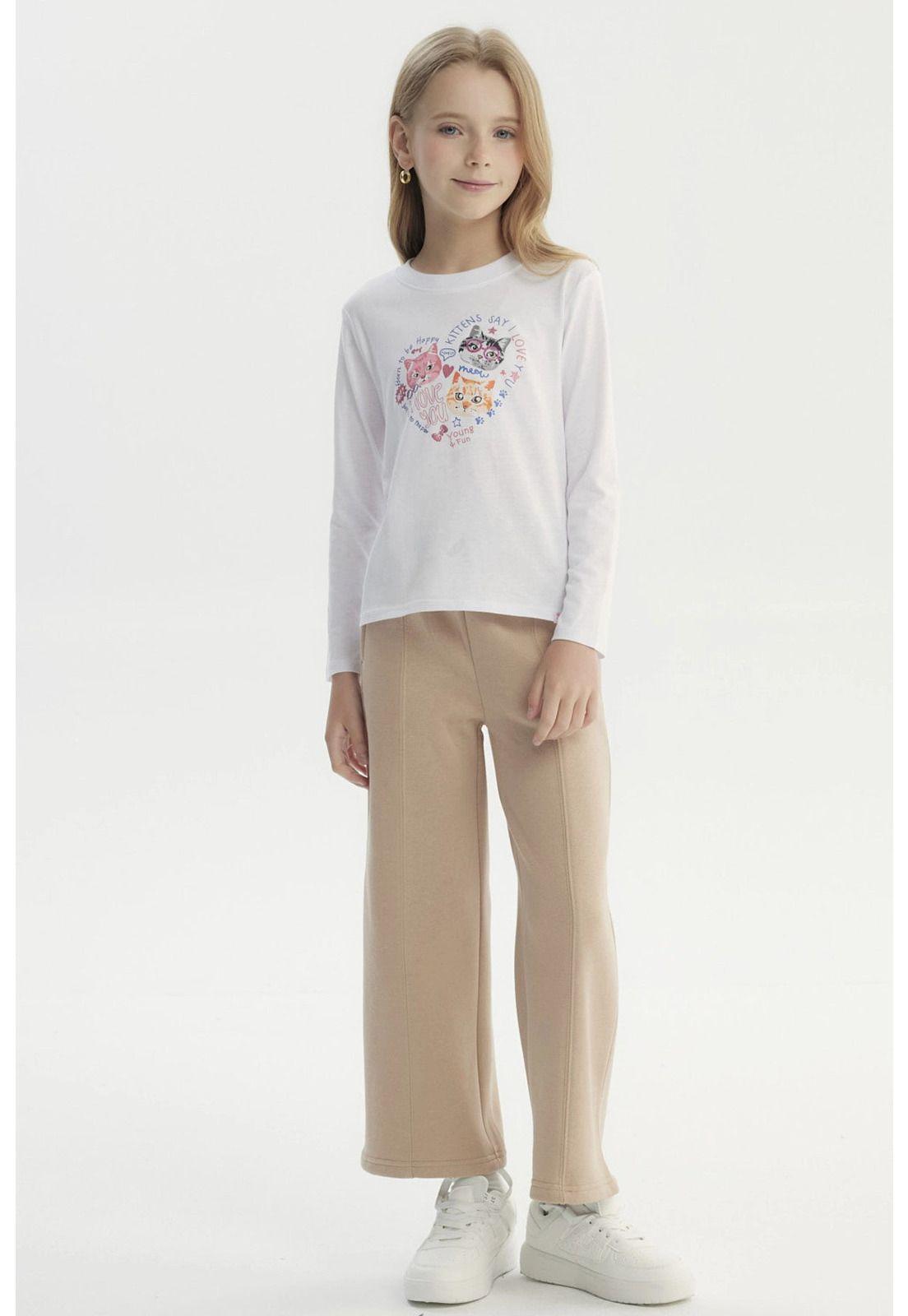 Polera Niña Básica Toddler Blanco - ll-3