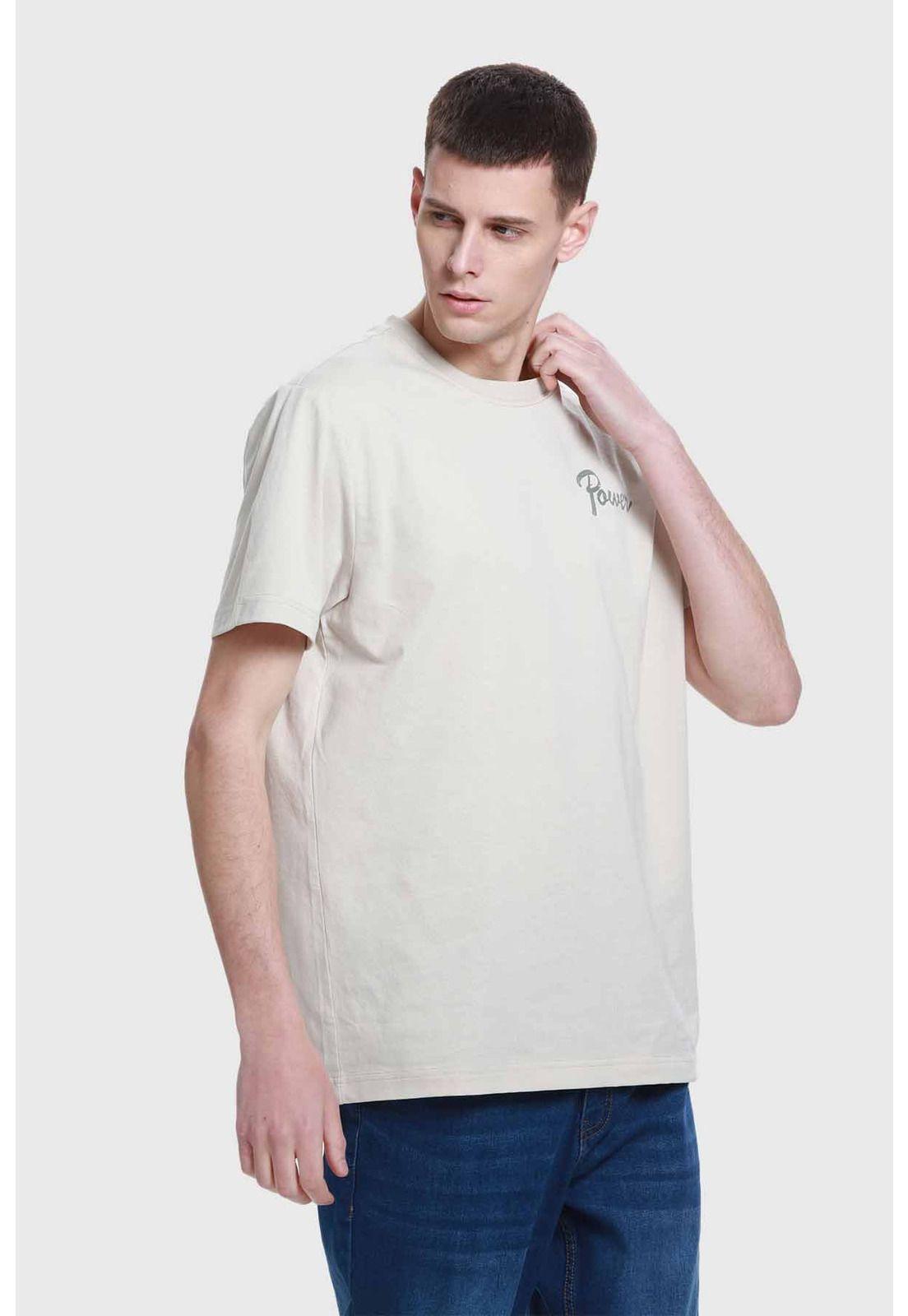 Polera Hombre Doble Print Beige - VI-1