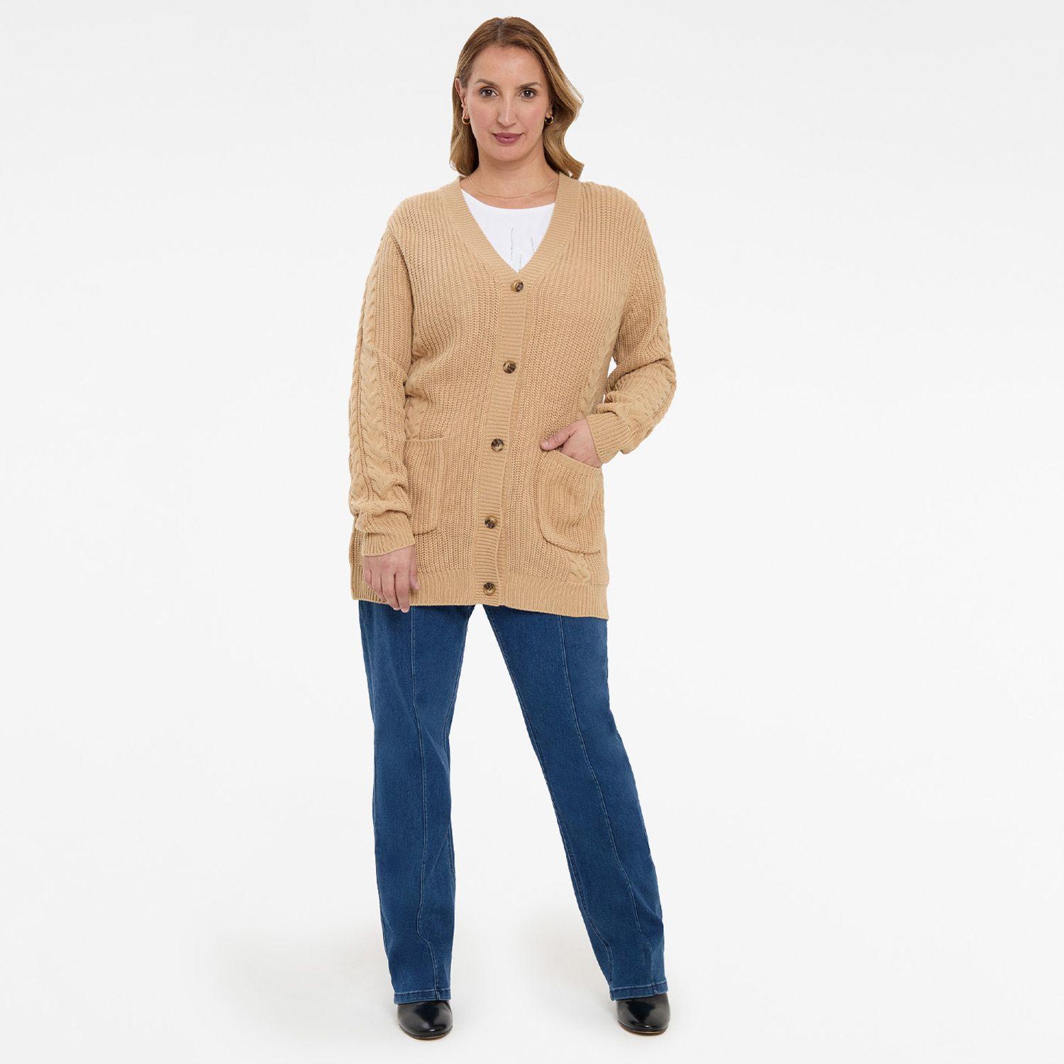 Sweater Mujer Tapado Beige-3