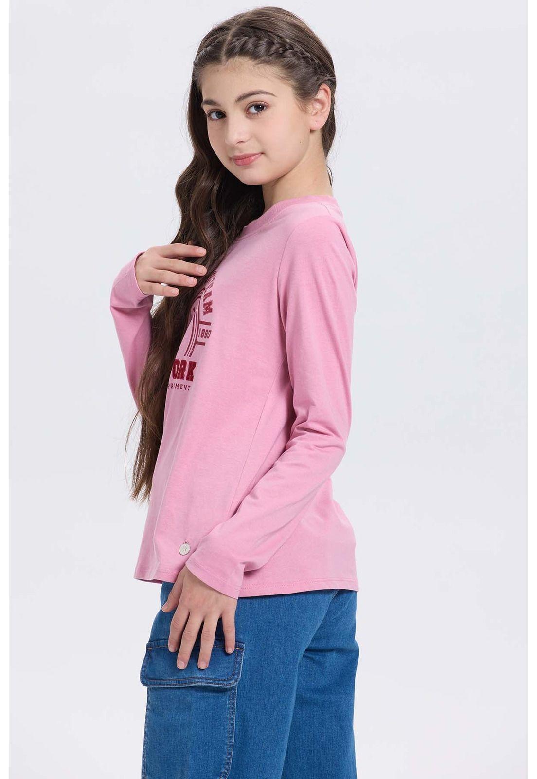 Polera Niña Rosado-2