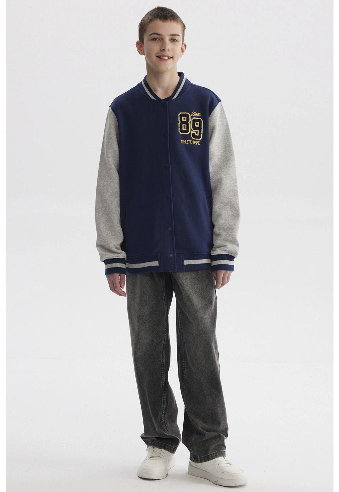 Chaqueta Niño College Azul Oscuro-3