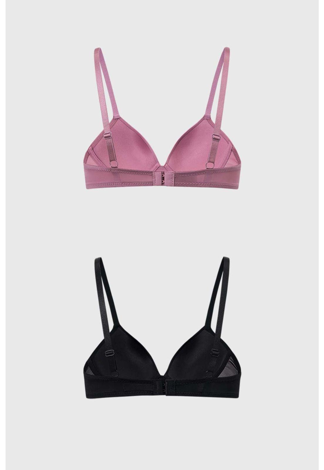 Sostén Mujer Bipack Copa Soft Liso Rosa Viejo-1