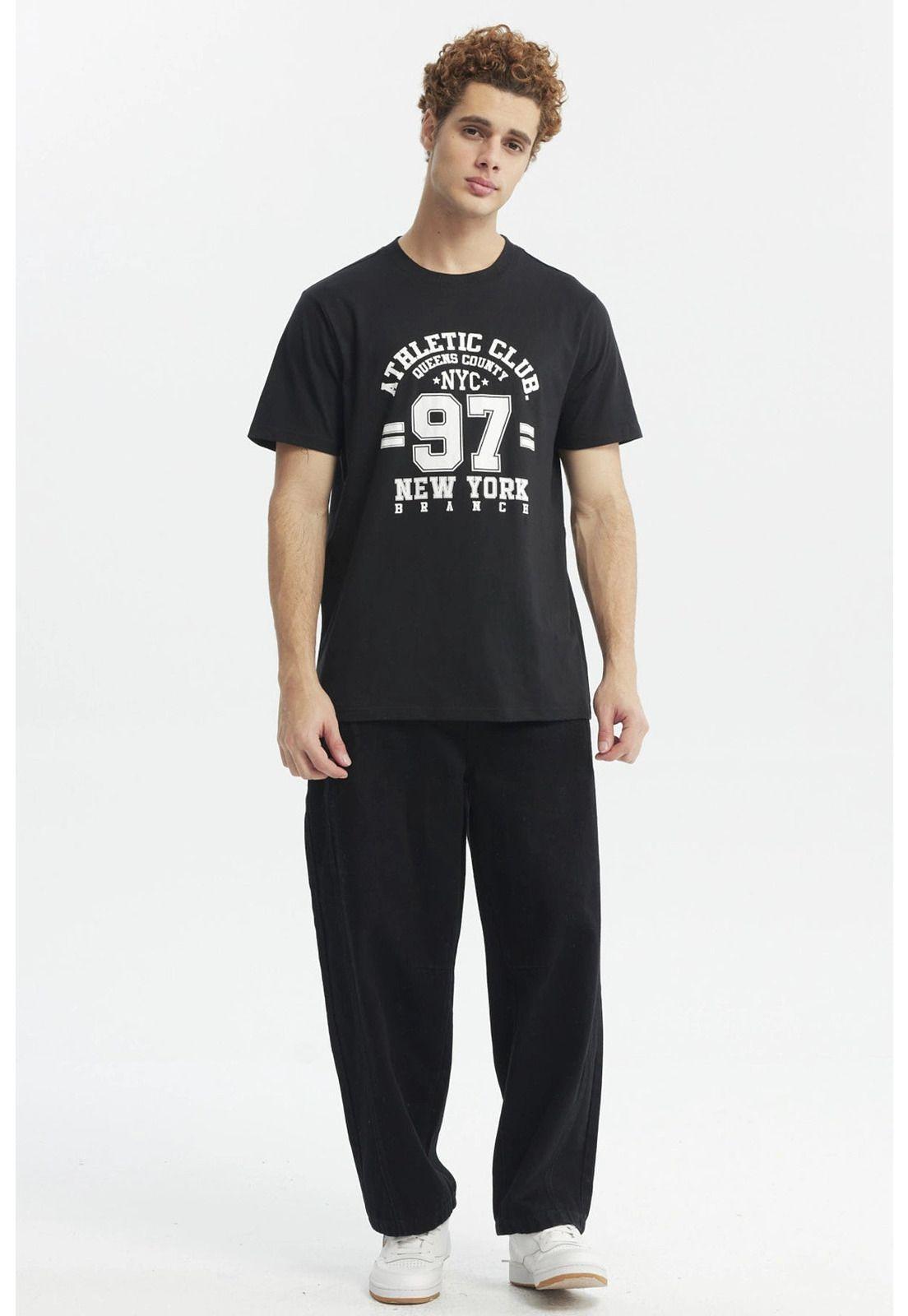 Polera Hombre Slim Negro - Vlll-3