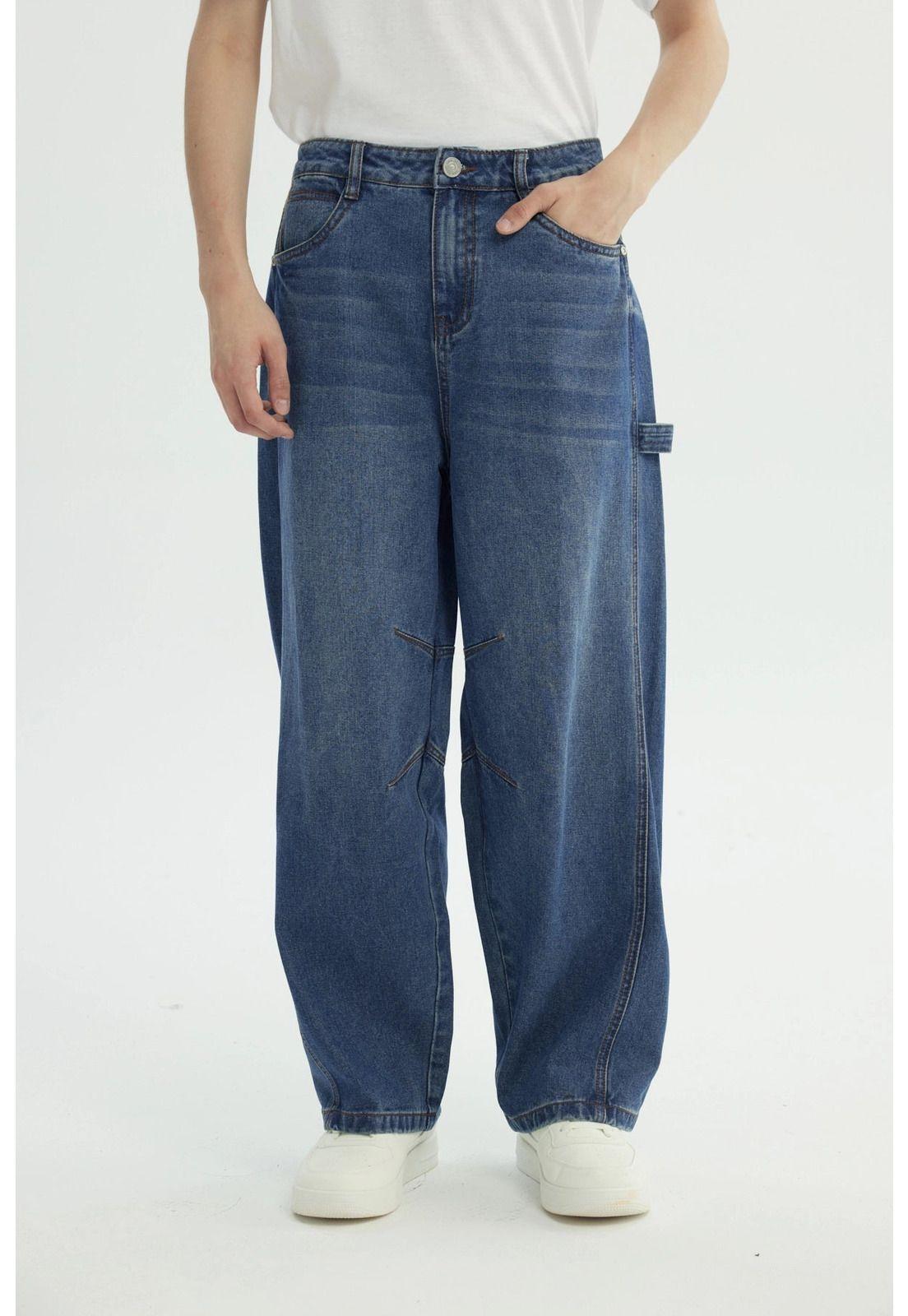 Jeans Hombre Baggy Azul - lV-0