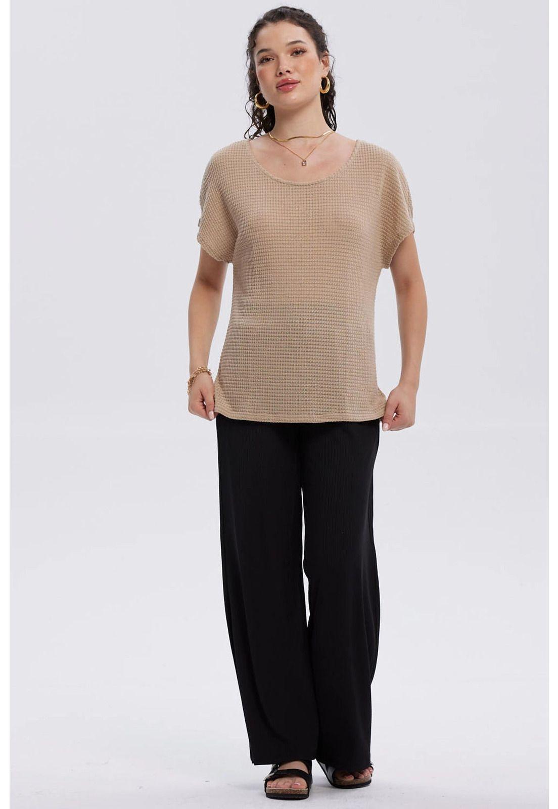 Sweater Mujer Casual Beige-3