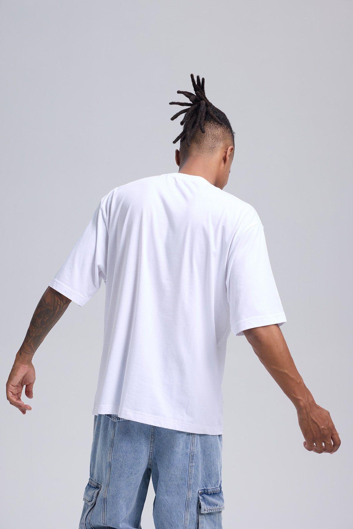 Polera Hombre Print Blanco II-2