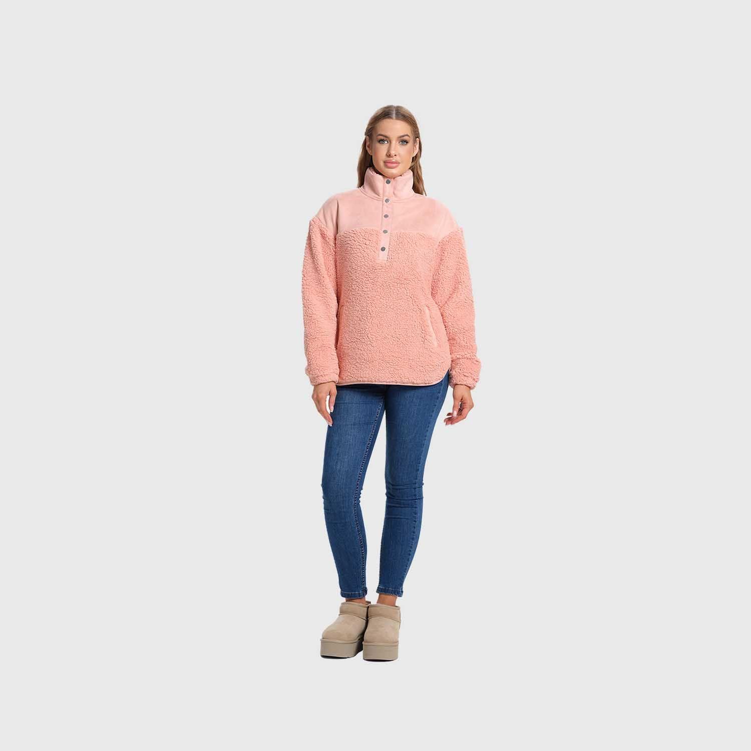 Polar Mujer Corderito Rosado-3