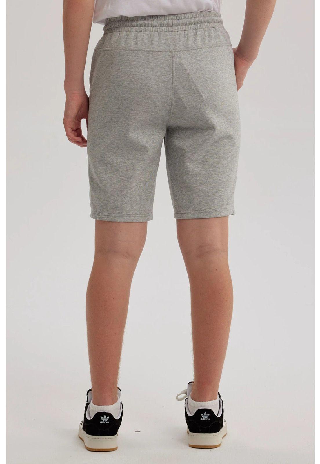 Bermuda Niño Con Bolsillo Con Cierre Gris Melange-2