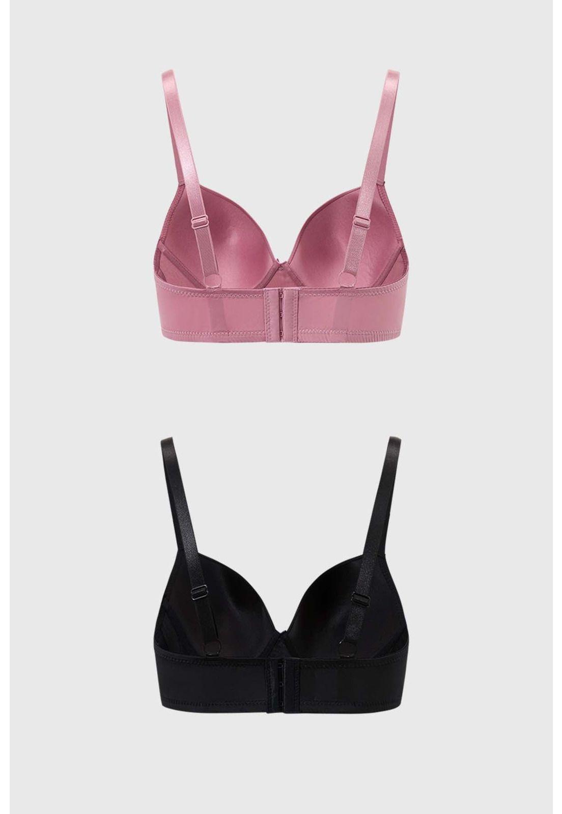 Sostén Mujer Bipack Básico Rosa Viejo-1