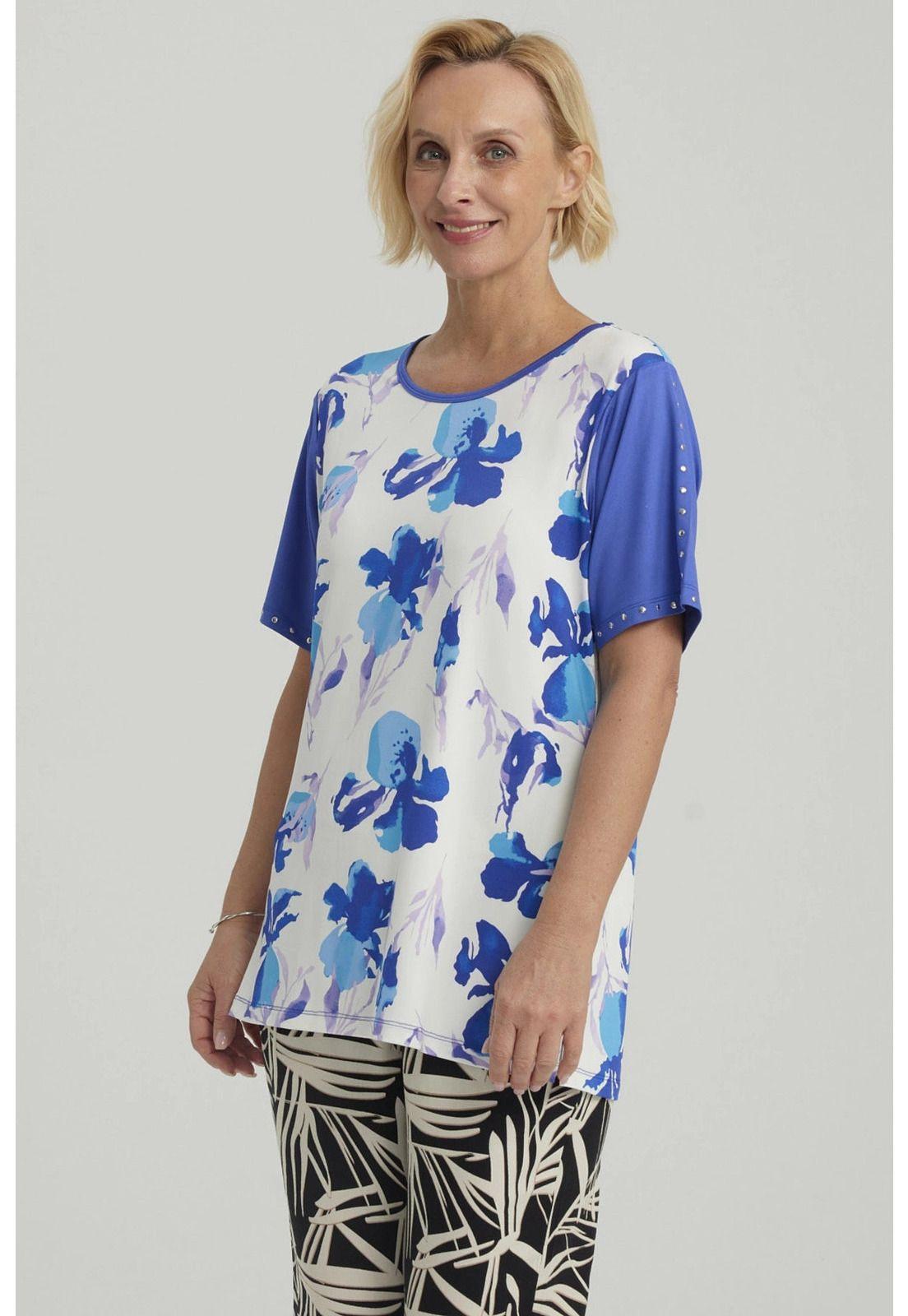 Polera Mujer Cruce Cuello Azulino-5