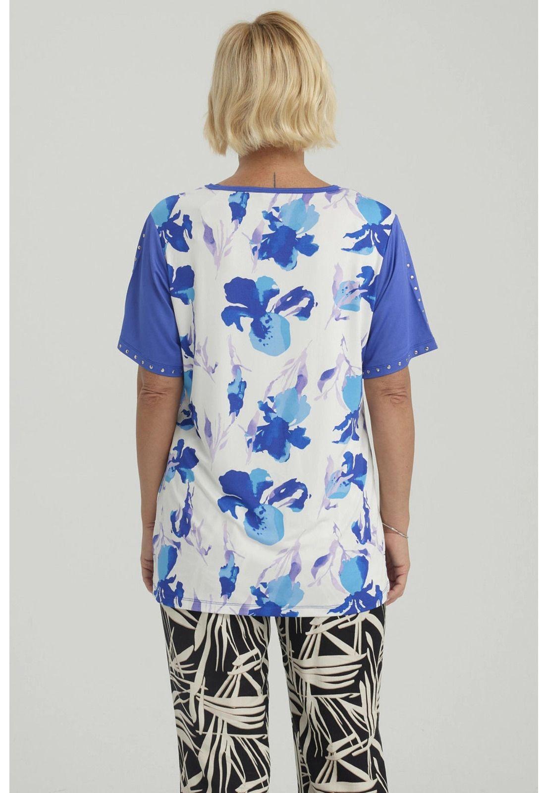 Polera Mujer Cruce Cuello Azulino-6