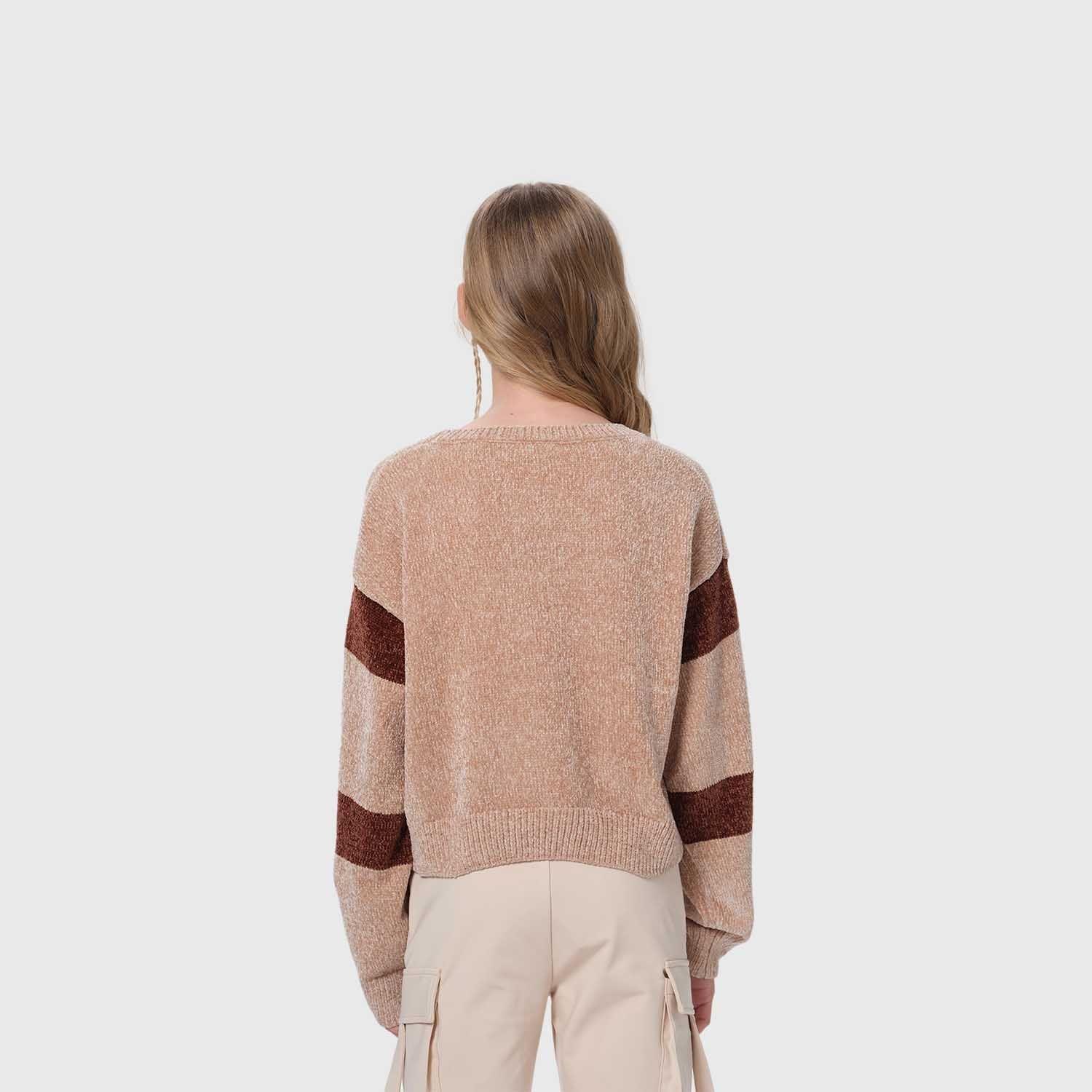 Sweater Niña Cerrado Beige-2