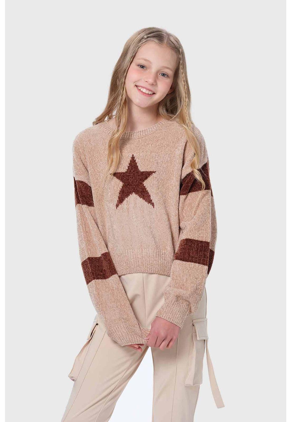 Sweater Niña Cerrado Beige-0