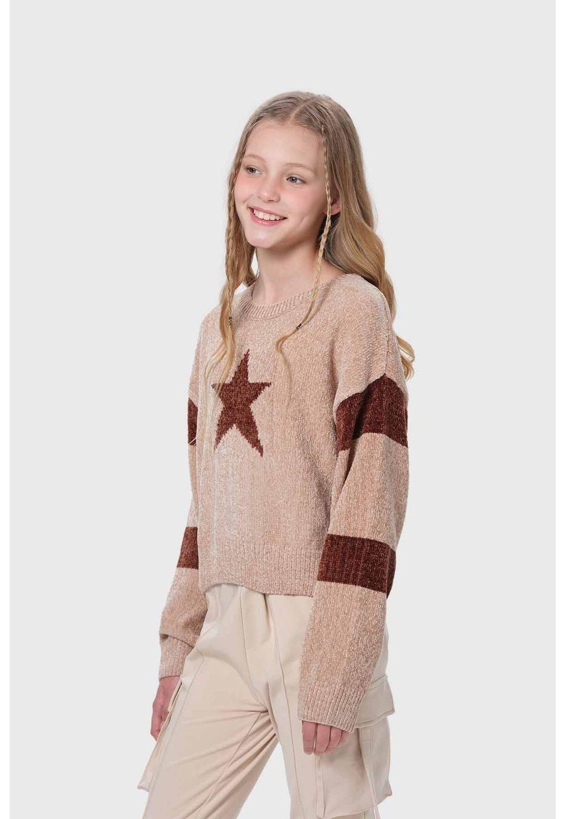 Sweater Niña Cerrado Beige-1