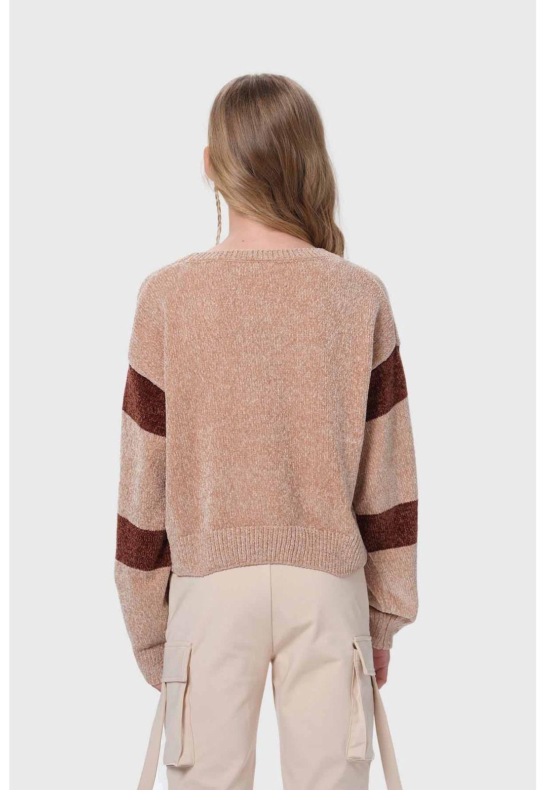 Sweater Niña Cerrado Beige-2