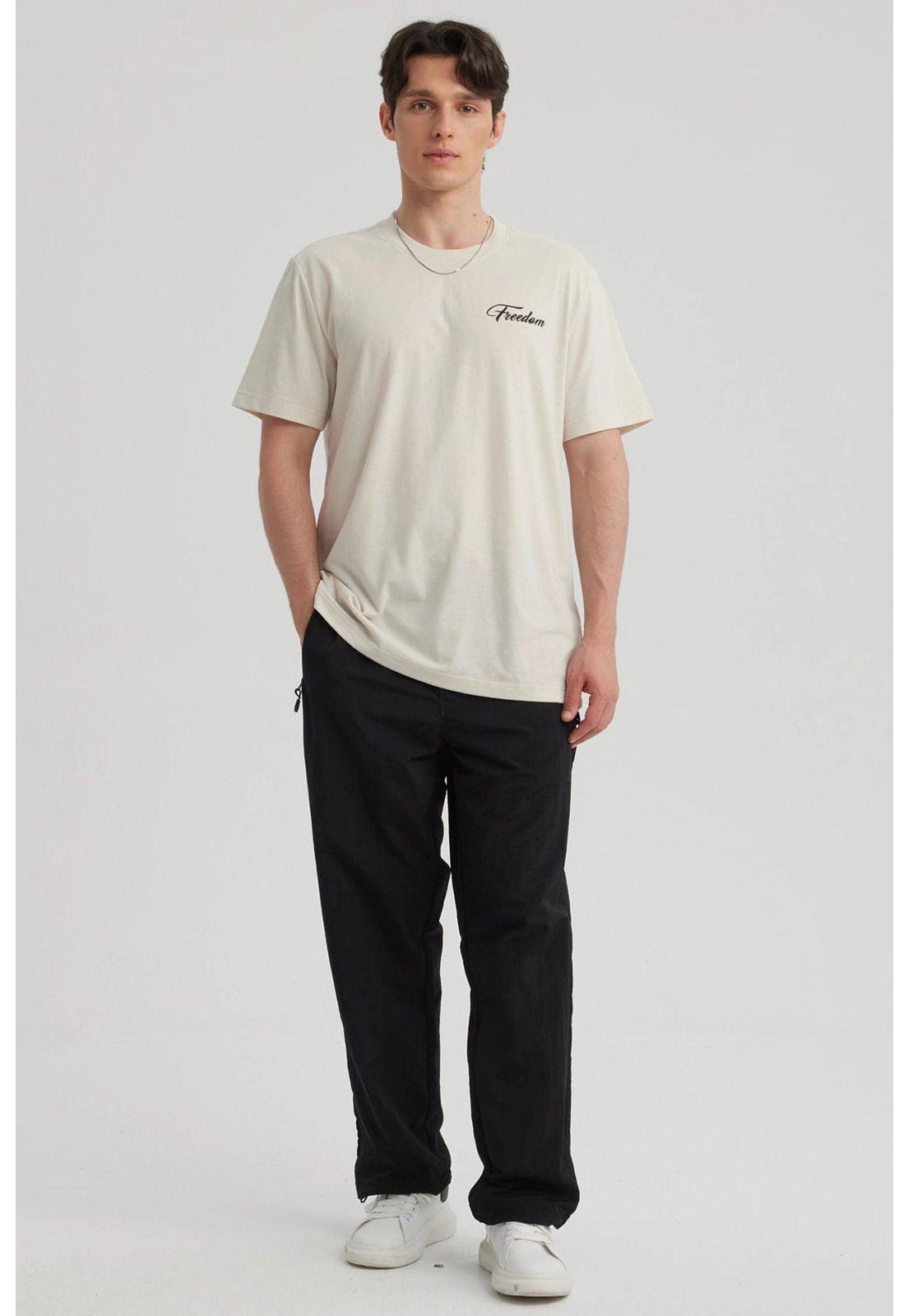 Pantalón Hombre Recto Con Bolsillo Negro-1