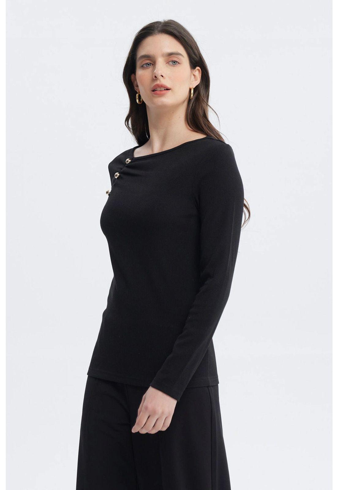 Polera Mujer Nueva Negro - ll-1