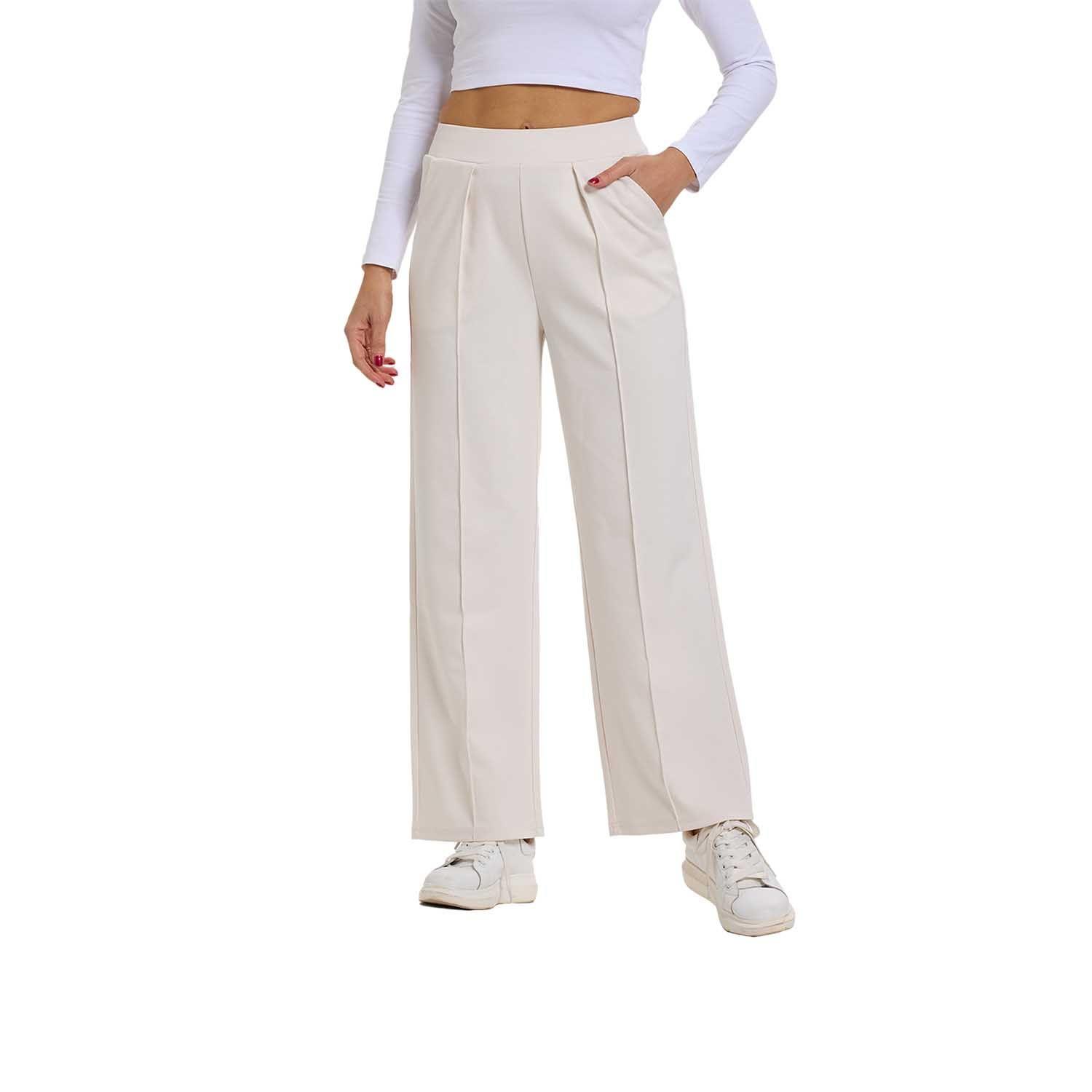 Pantalón Mujer Sastrero Pretina Crudo Fashion's Park-0