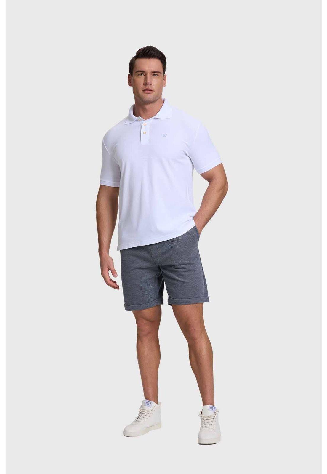 Polera Hombre Piqué Básica Blanco-3