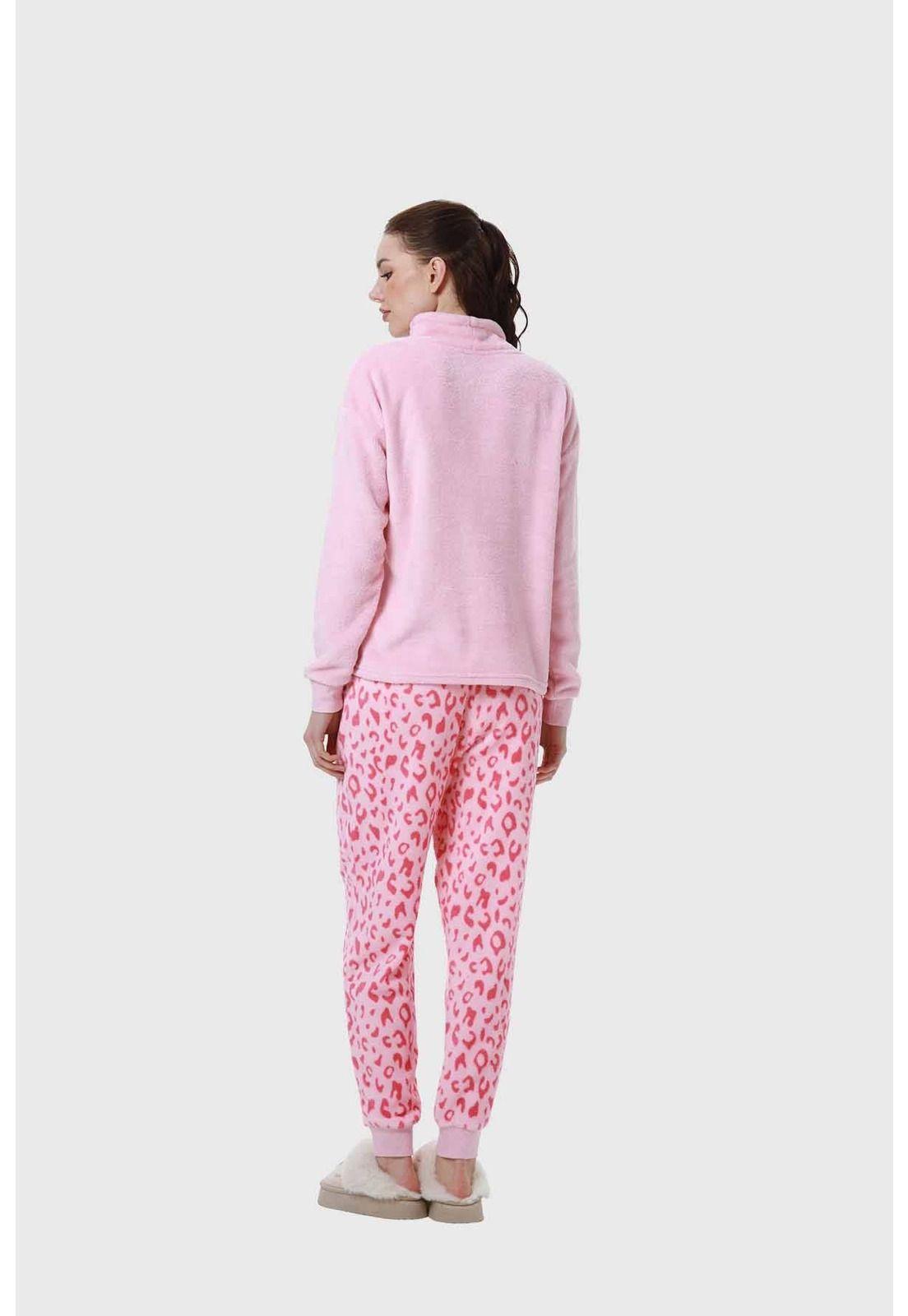 Pijama Mujer Rosado-2